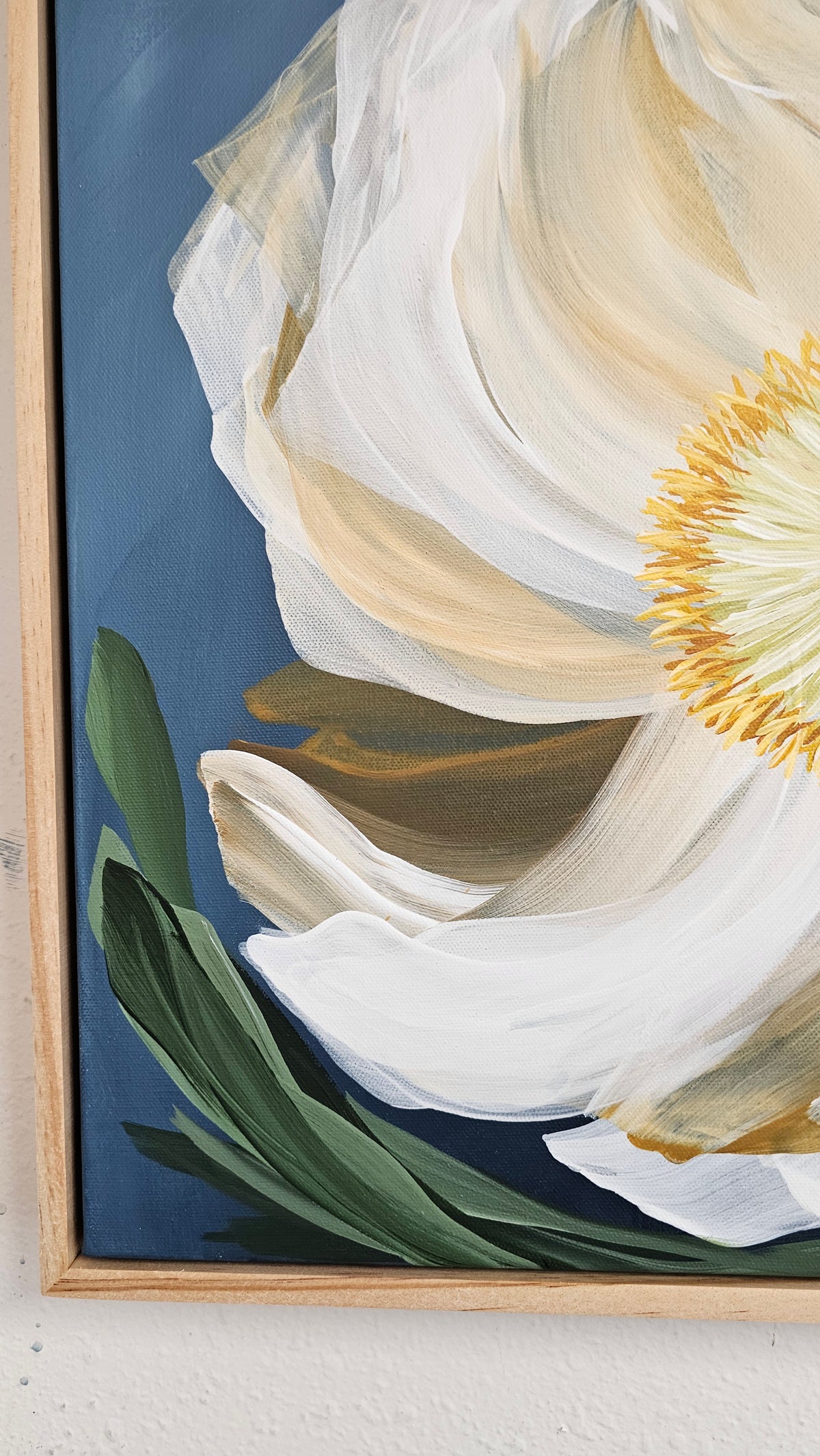 "Journey" #2 Poppy Flower Painting by Zoe White _ Acrylic on canvas
