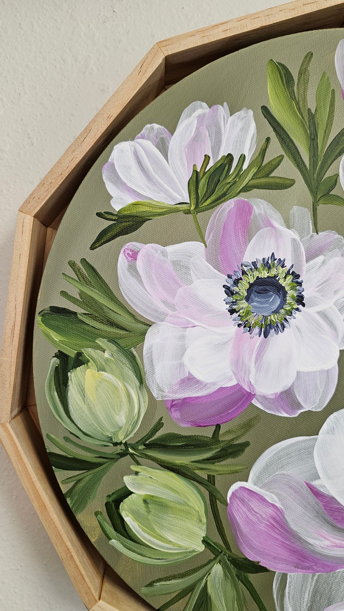 "Growth" Poppy Flower Painting by Zoe White _ Acrylic on canvas
