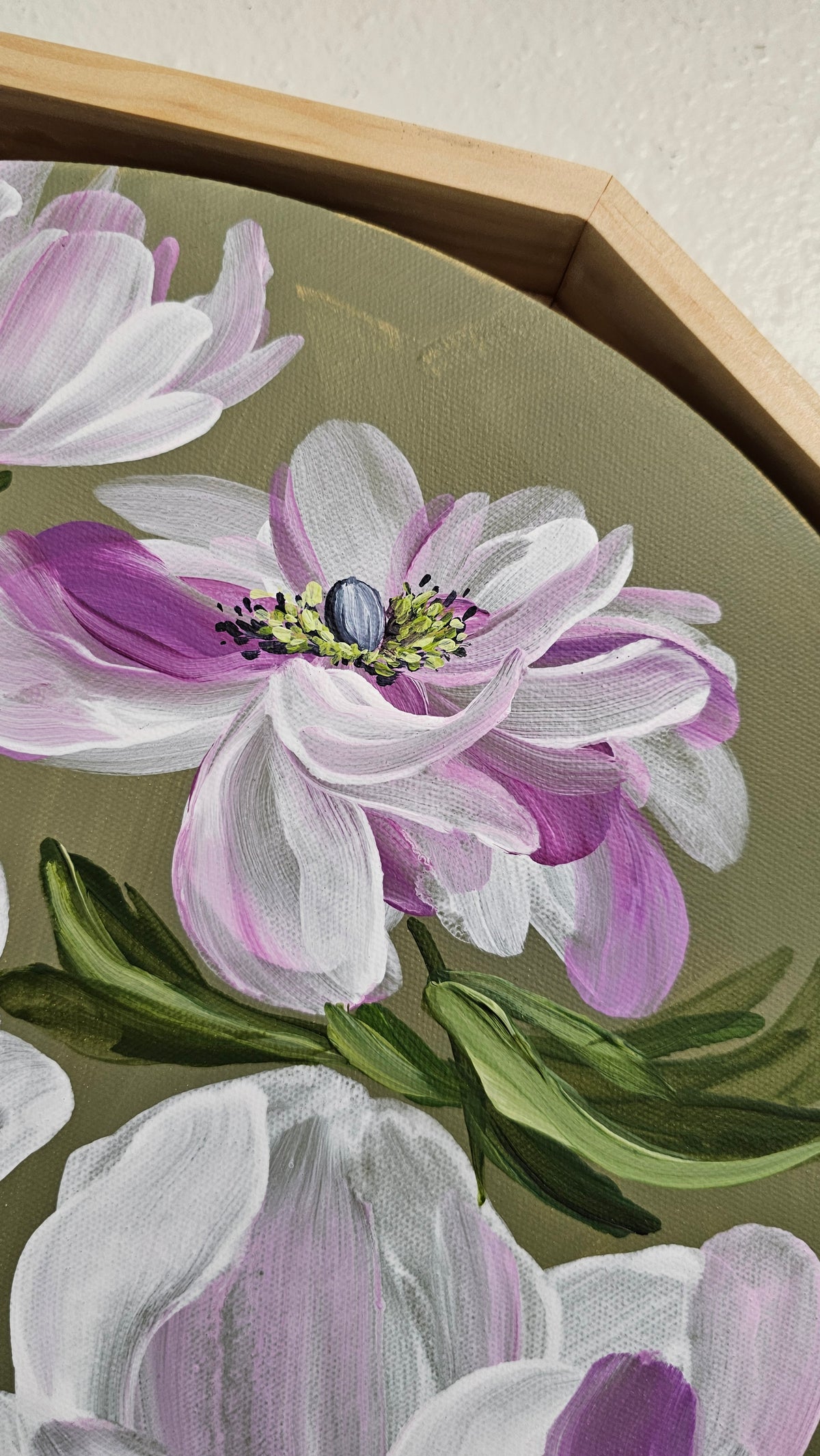 "Growth" Poppy Flower Painting by Zoe White _ Acrylic on canvas