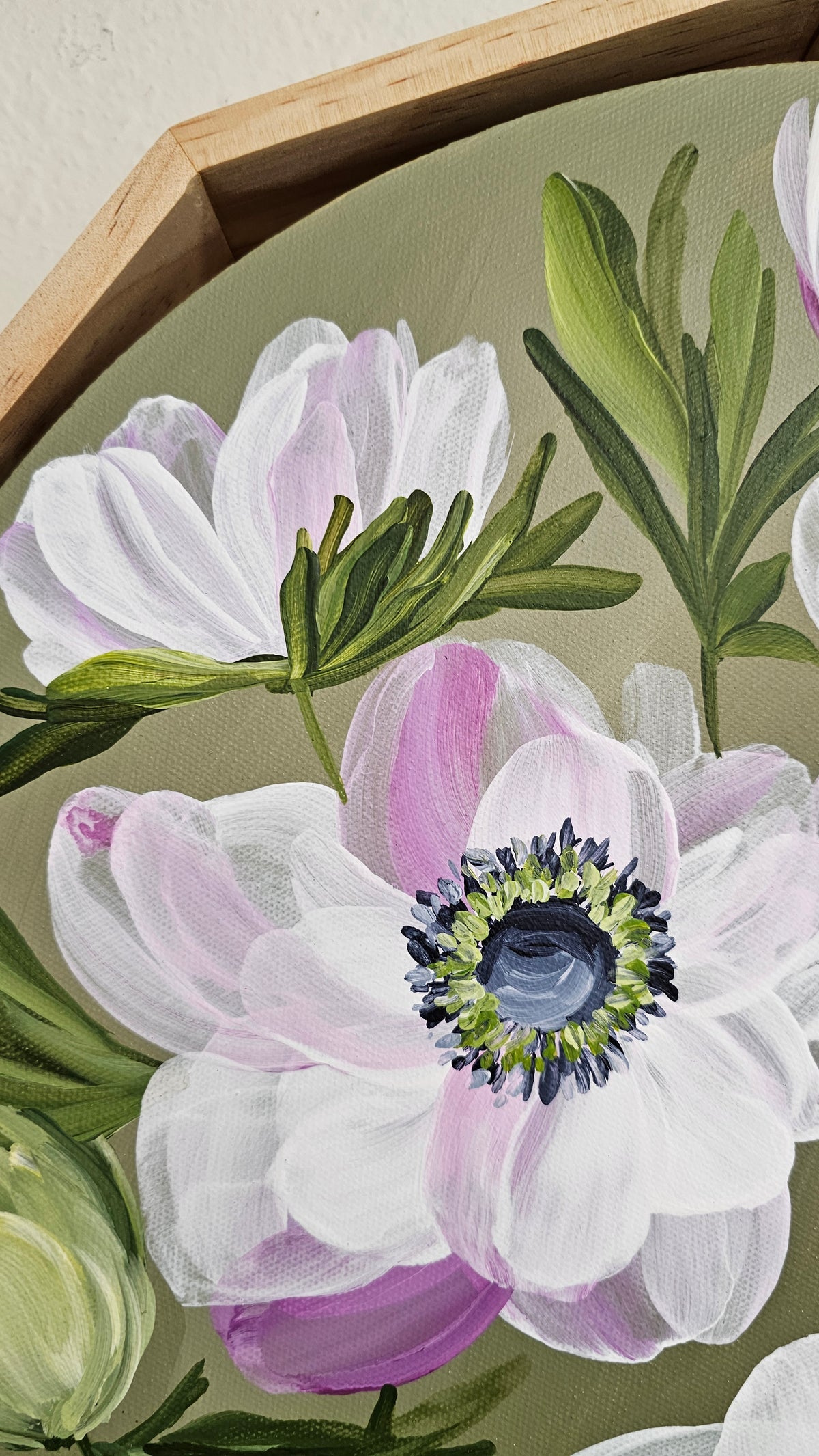 "Growth" Poppy Flower Painting by Zoe White _ Acrylic on canvas