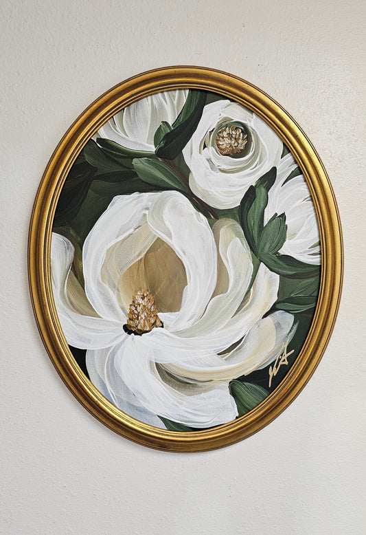 Beautiful _ Magnolia Flower Painting