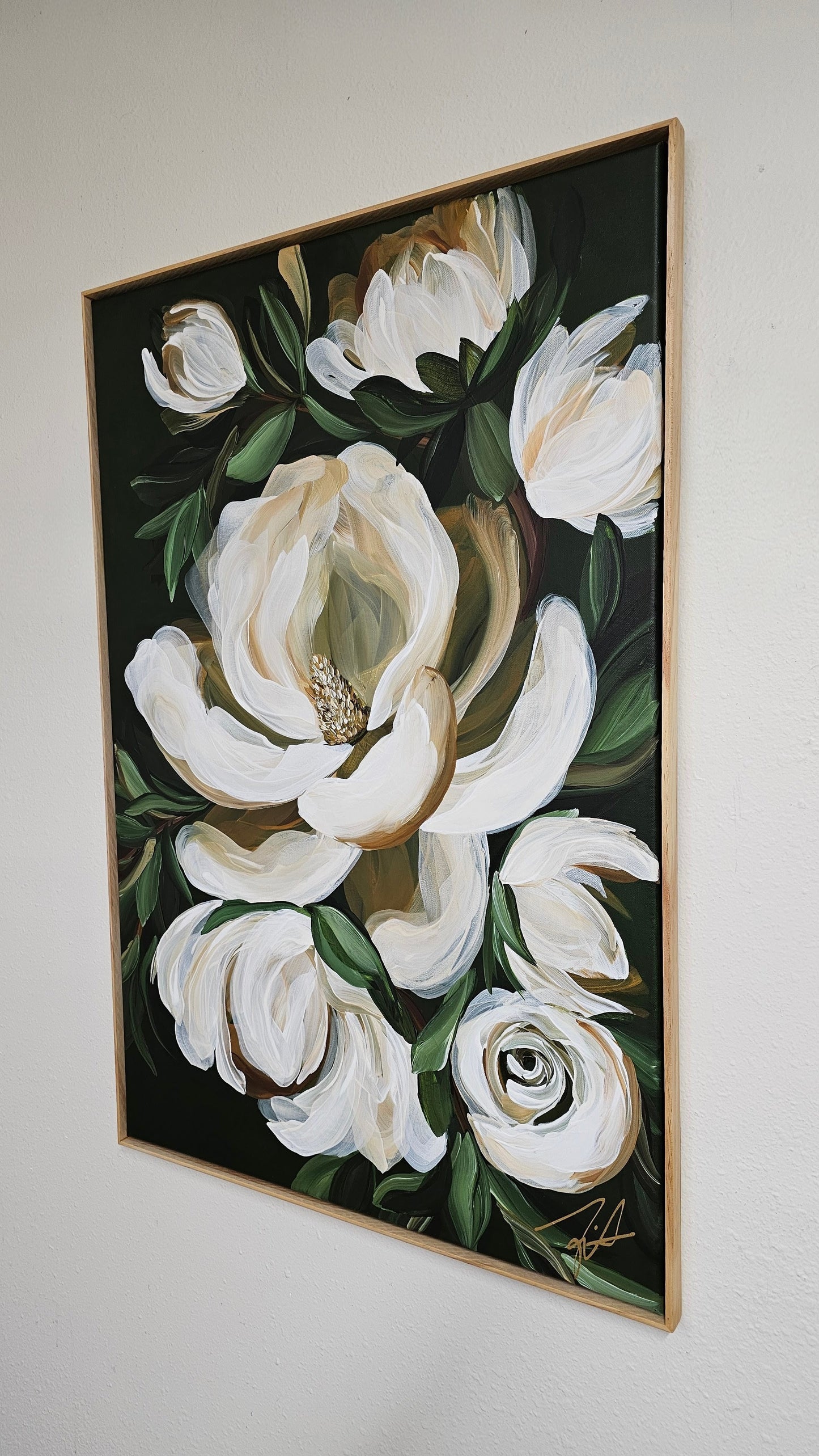 Bold3_MagnoliaFlower_OriginalFloralPainting_ZoeWhiteArt