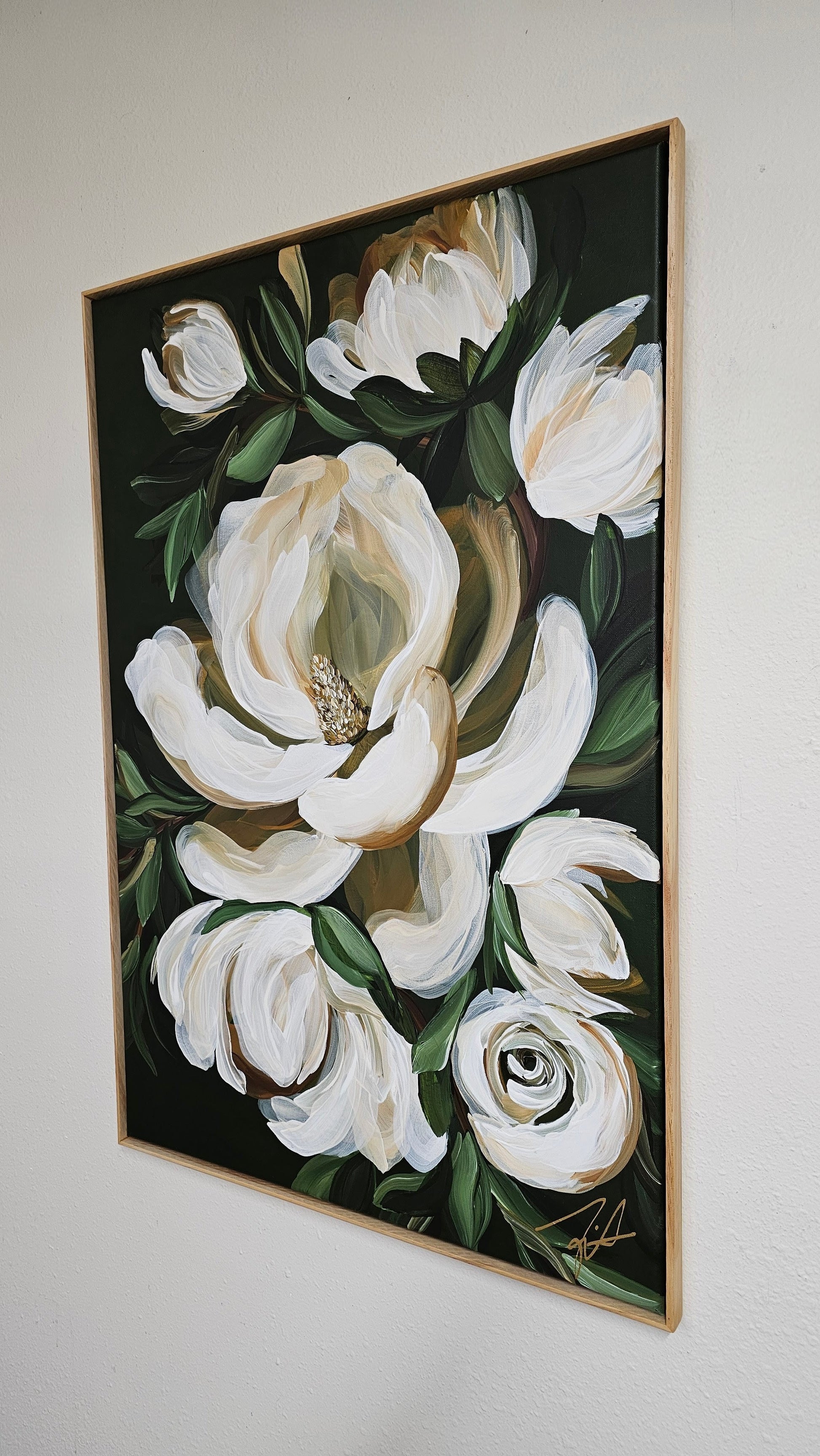 Bold3_MagnoliaFlower_OriginalFloralPainting_ZoeWhiteArt