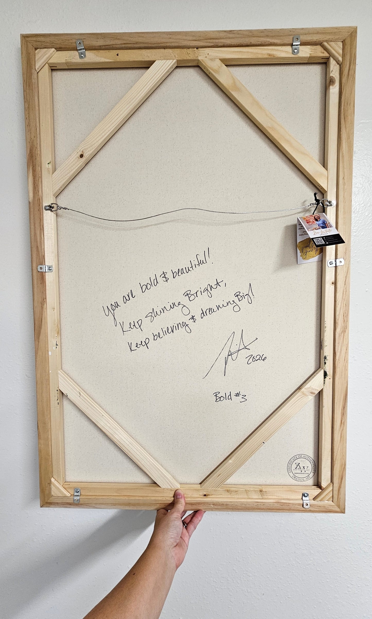 Bold3_Magnolia Flower_ Original Floral Painting _Zoe White Art