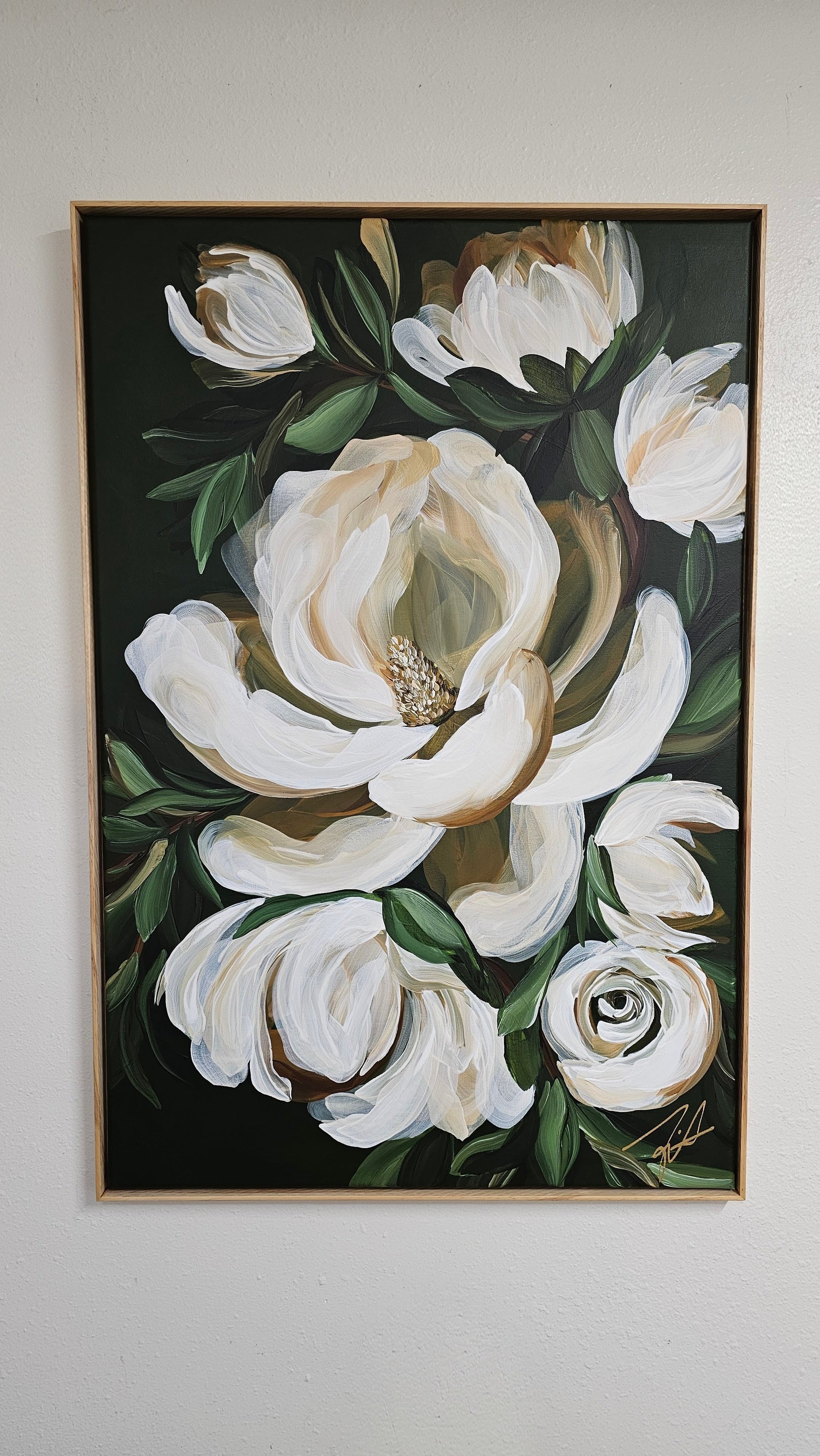 Bold3_MagnoliaFlower_OriginalFloralPainting_ZoeWhiteArt