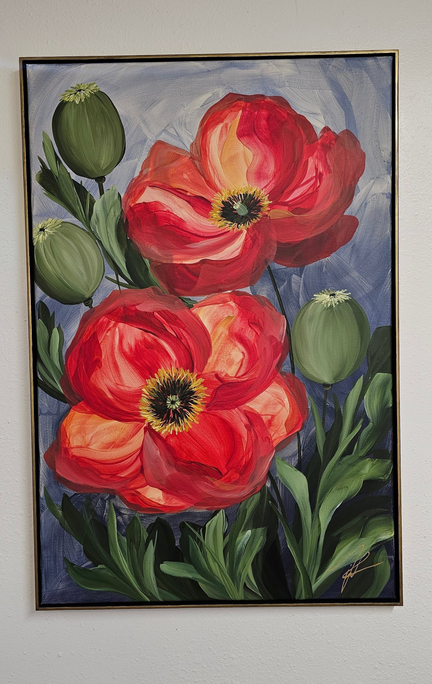 Bright #1 _ Poppy Painting
