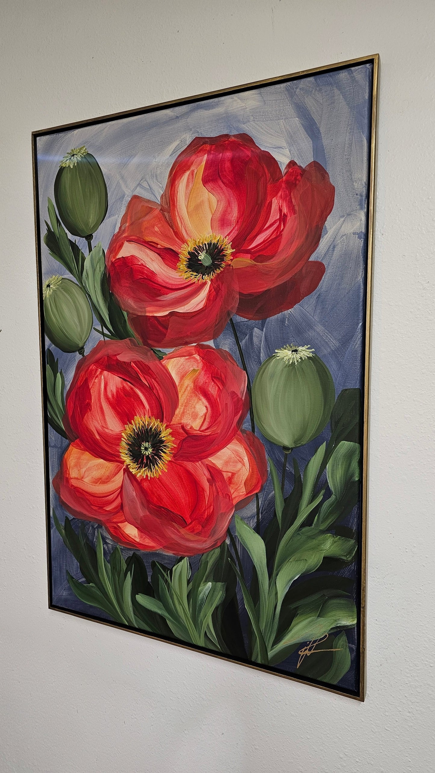Bright #1 _ Poppy Painting