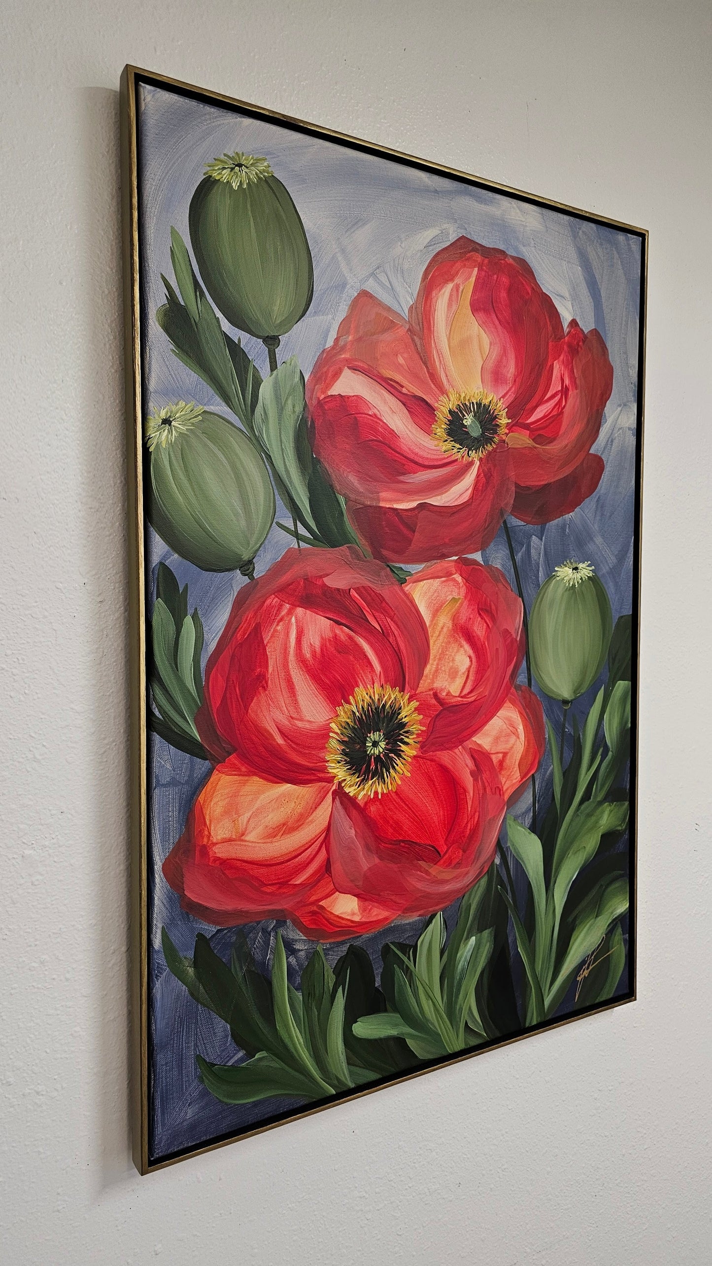 Bright #1 _ Poppy Painting