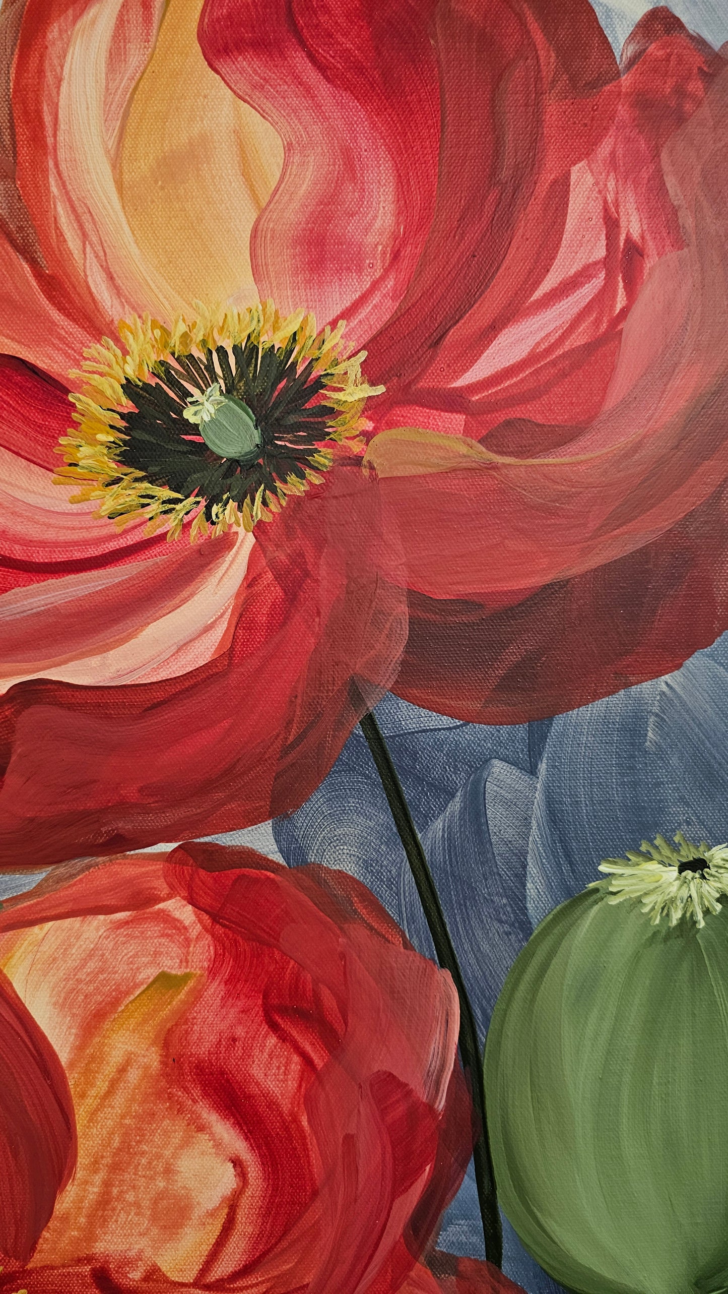 Bright #1 _ Poppy Painting