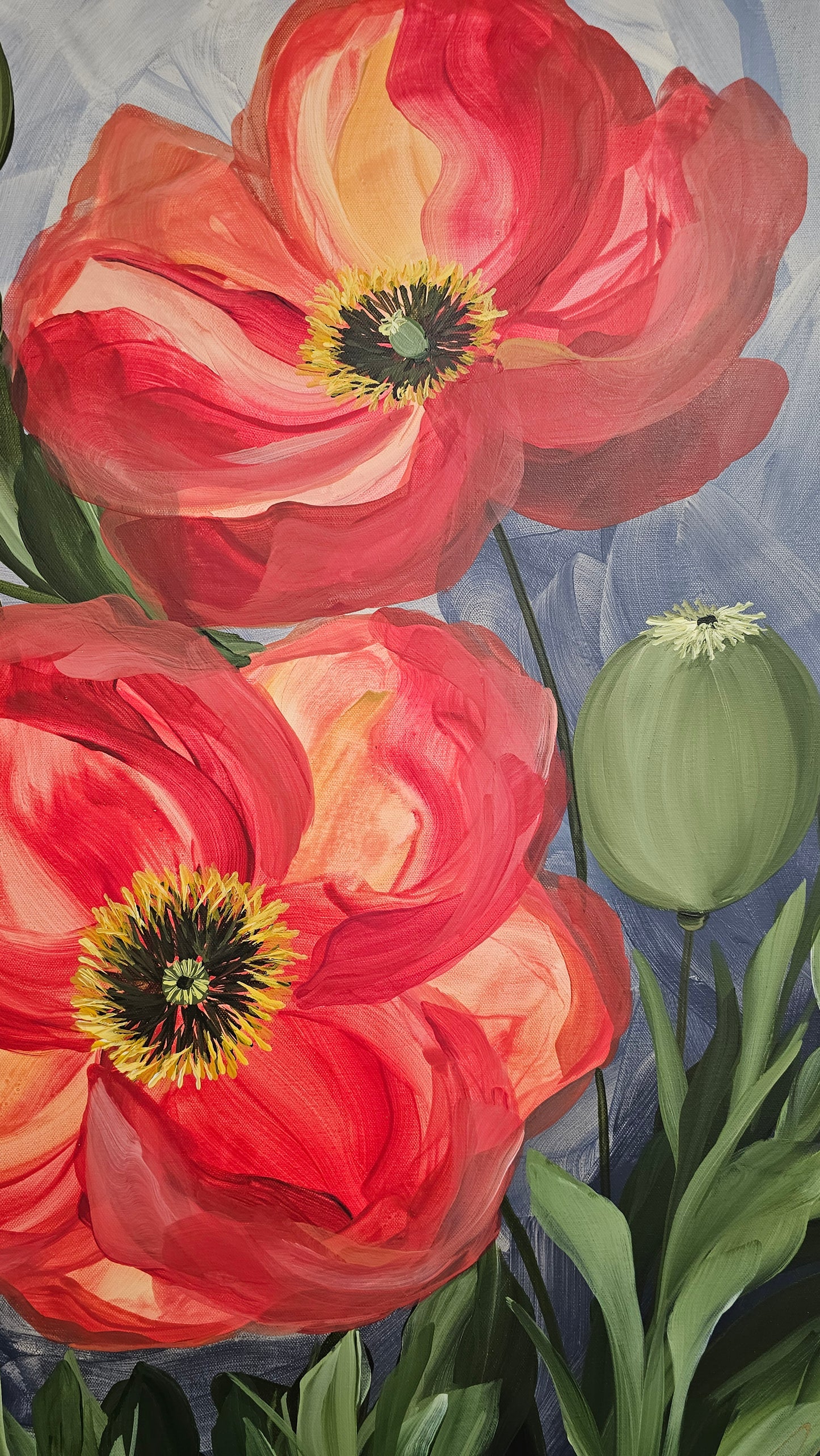 Bright #1 _ Poppy Painting