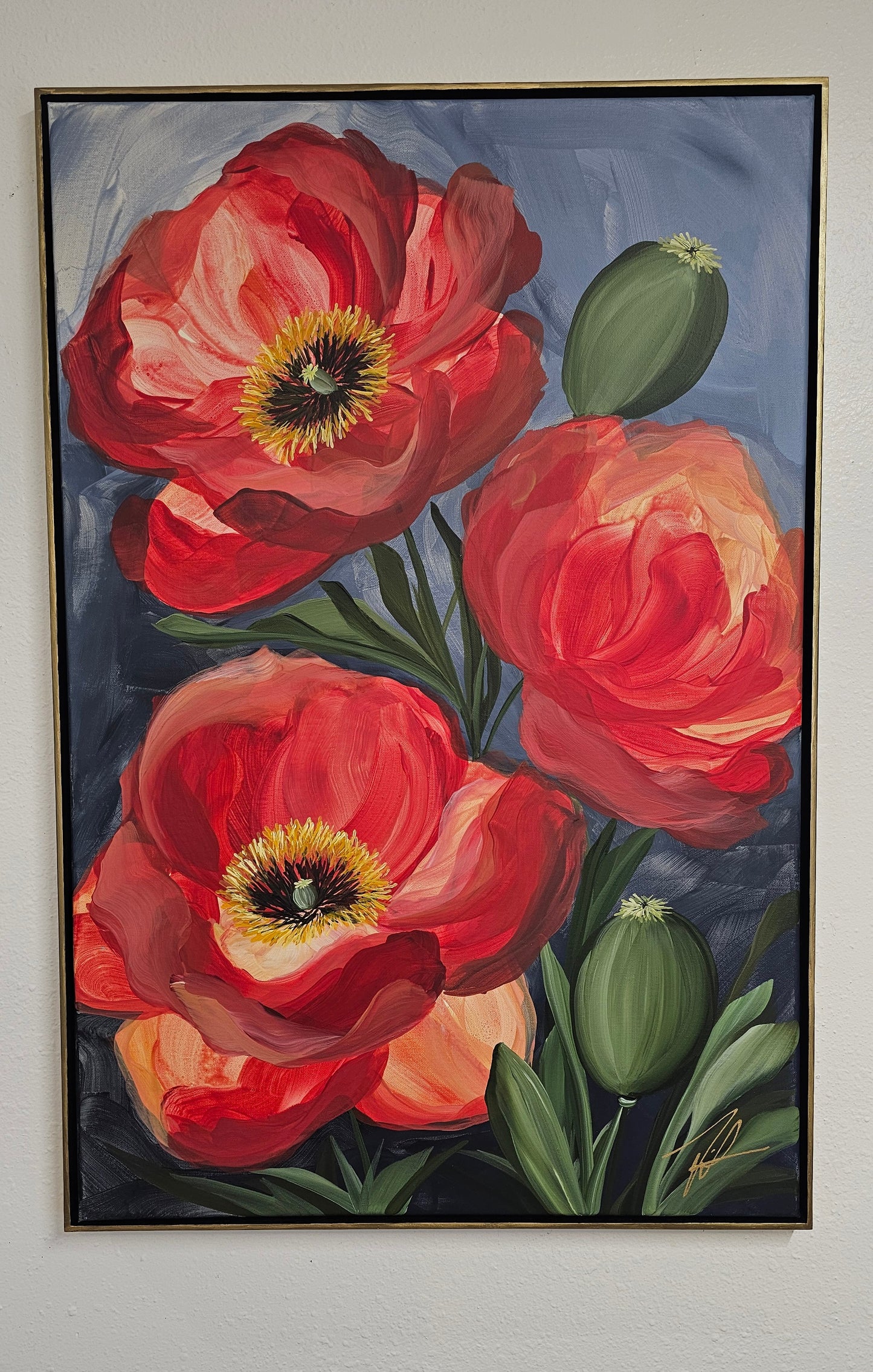 Bright #2 _ Poppy Painting