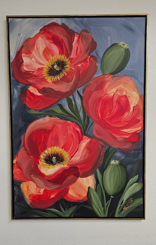 Bright #2 _ Poppy Painting