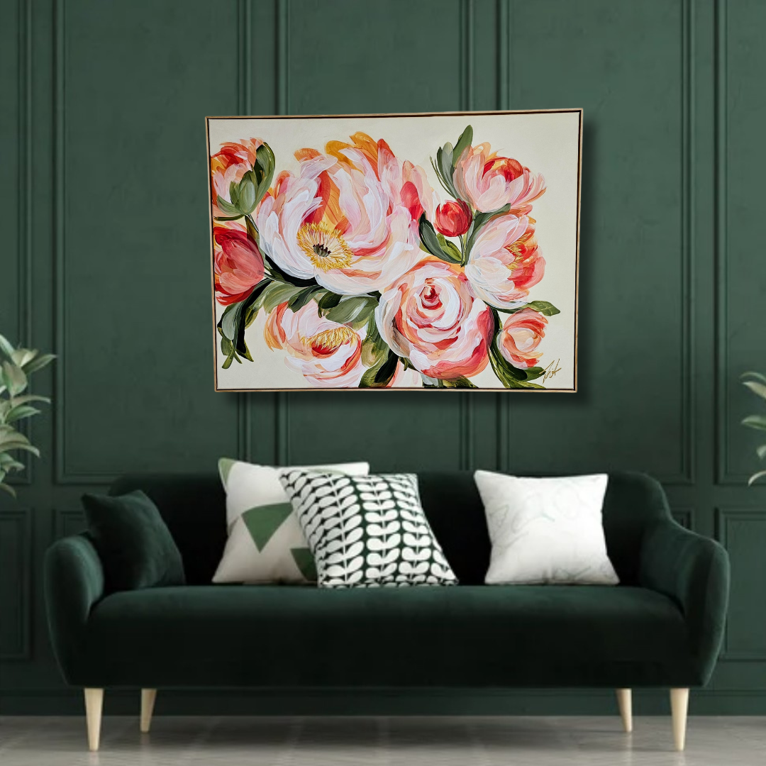 🔴SOLD Beloved #5 _ Peony Flower Painting