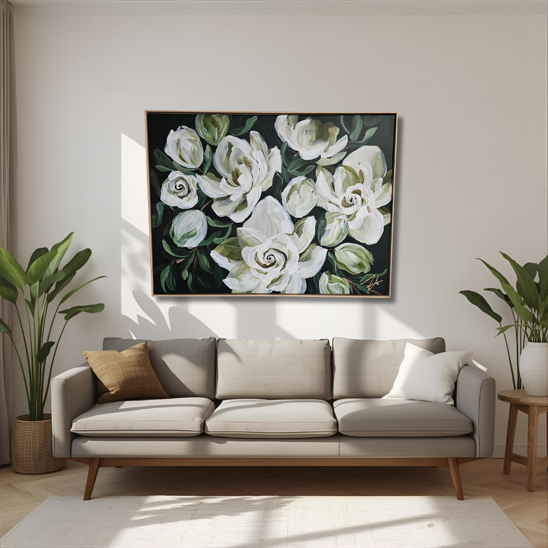 Sweet Moments #3 _ Gardenia Flower Painting