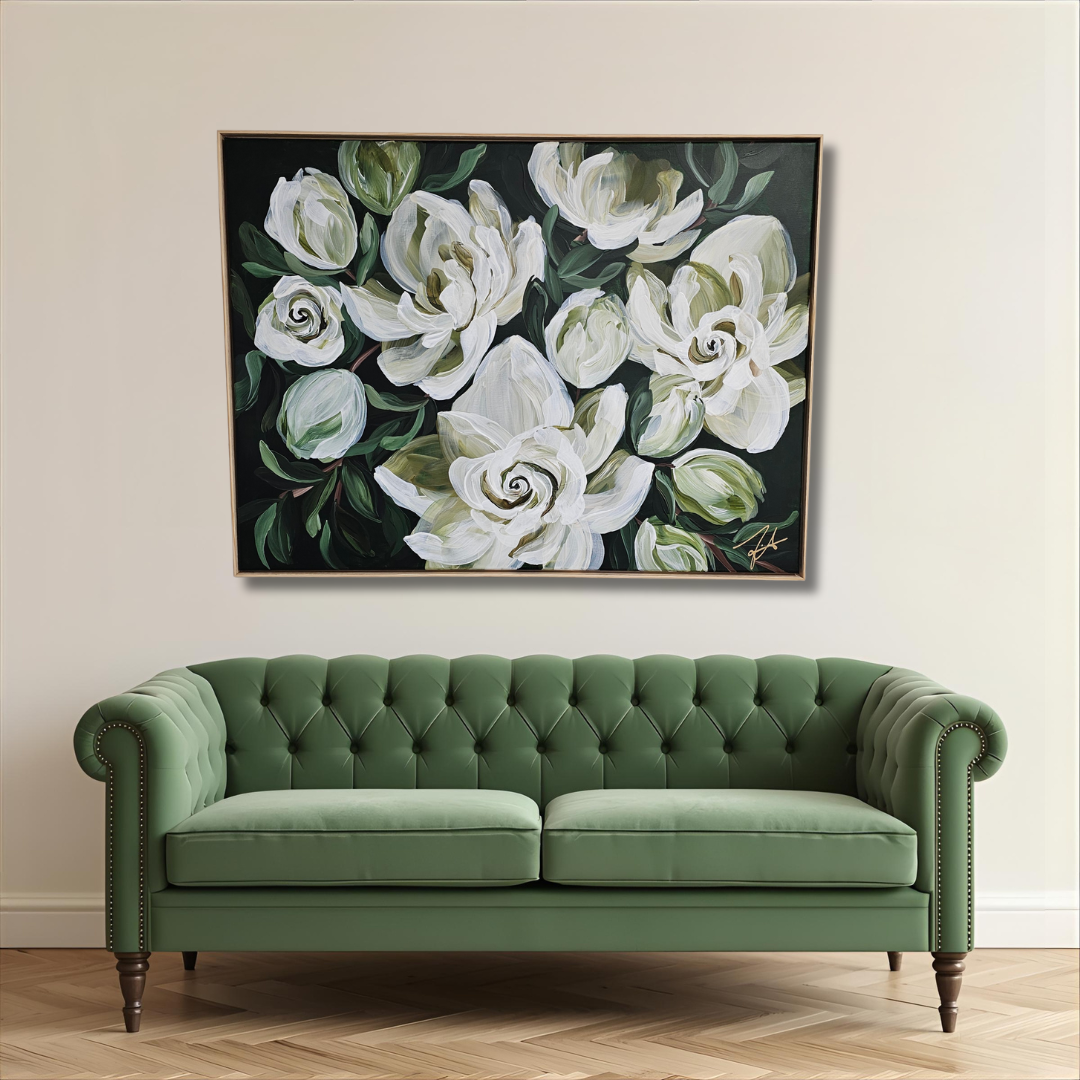 Sweet Moments #3 _ Gardenia Flower Painting