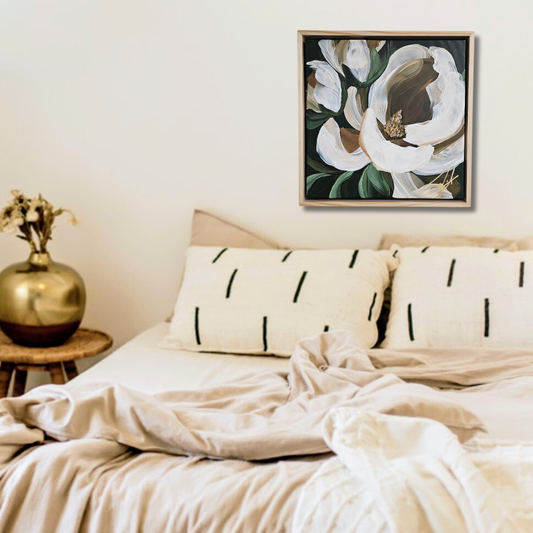 "Bold" Magnolia Flower Painting by Zoe White _ Acrylic on canvas