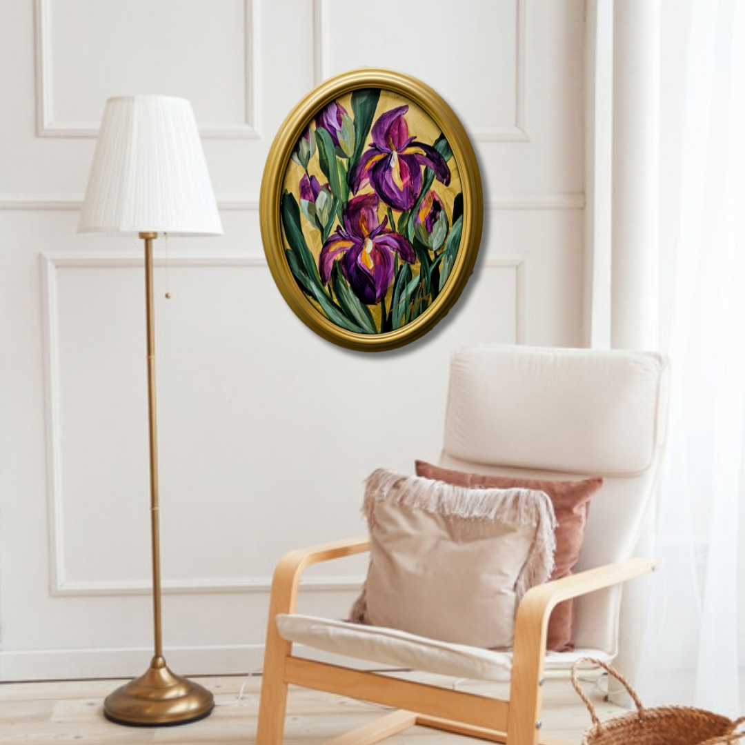 🔴SOLD New Dawn #2_ Irises Painting
