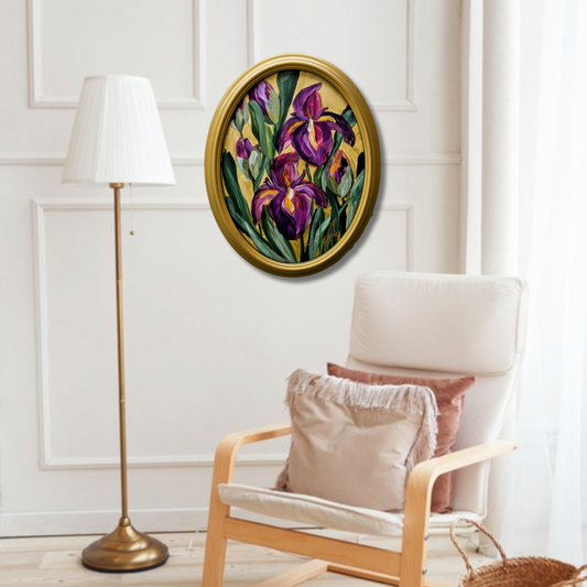 🔴SOLD New Dawn #2_ Irises Painting