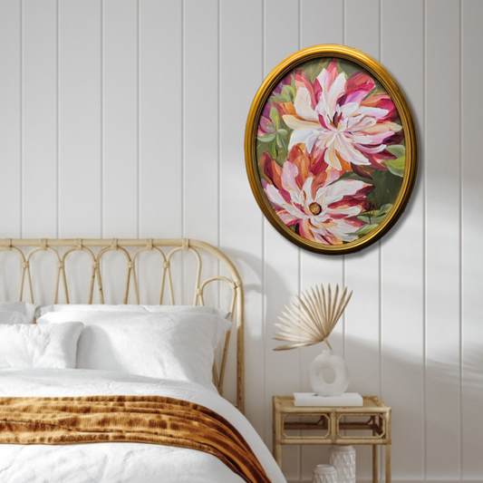 🔴SOLD Growth #1 _ Dahlia Painting