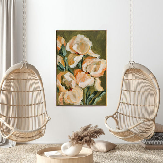 Faithful _Irises Flower Painting by Zoe White _ Acrylic on canvas