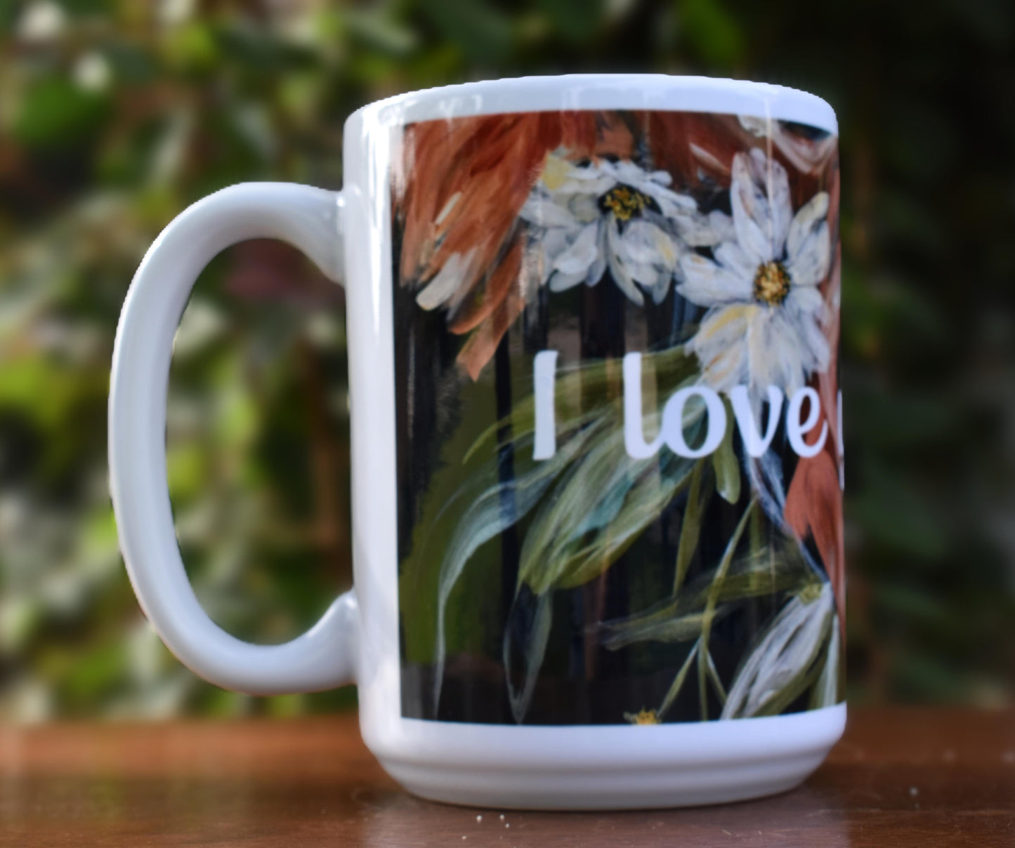 Flower Bouquet Mug "I love you, Mom"