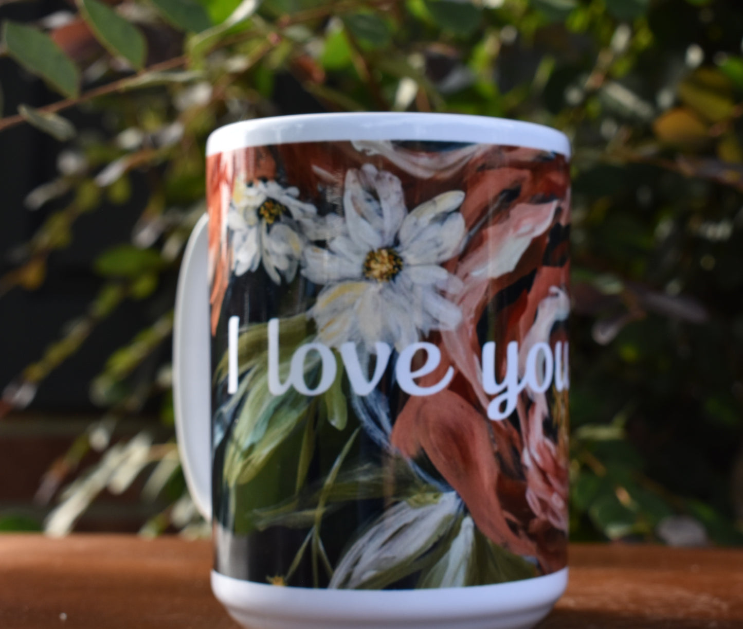 Flower Bouquet Mug "I love you, Mom"