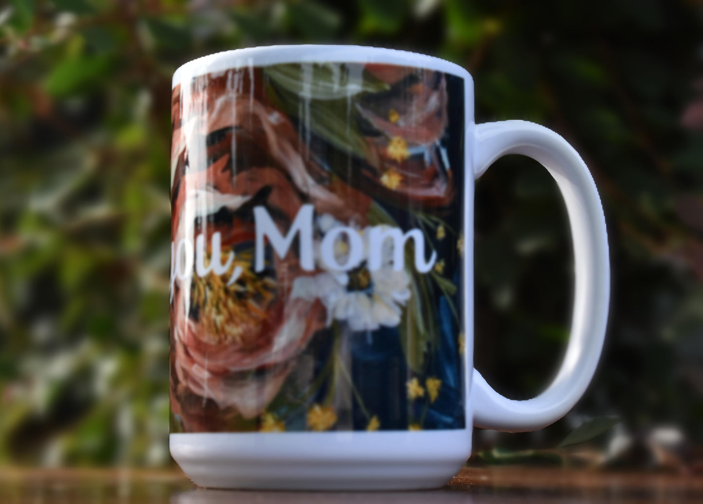 Flower Bouquet Mug "I love you, Mom"