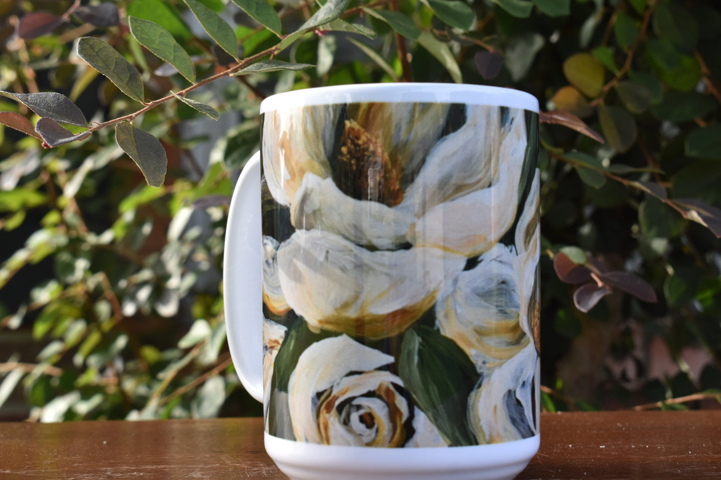 Magnolia Floral Mug