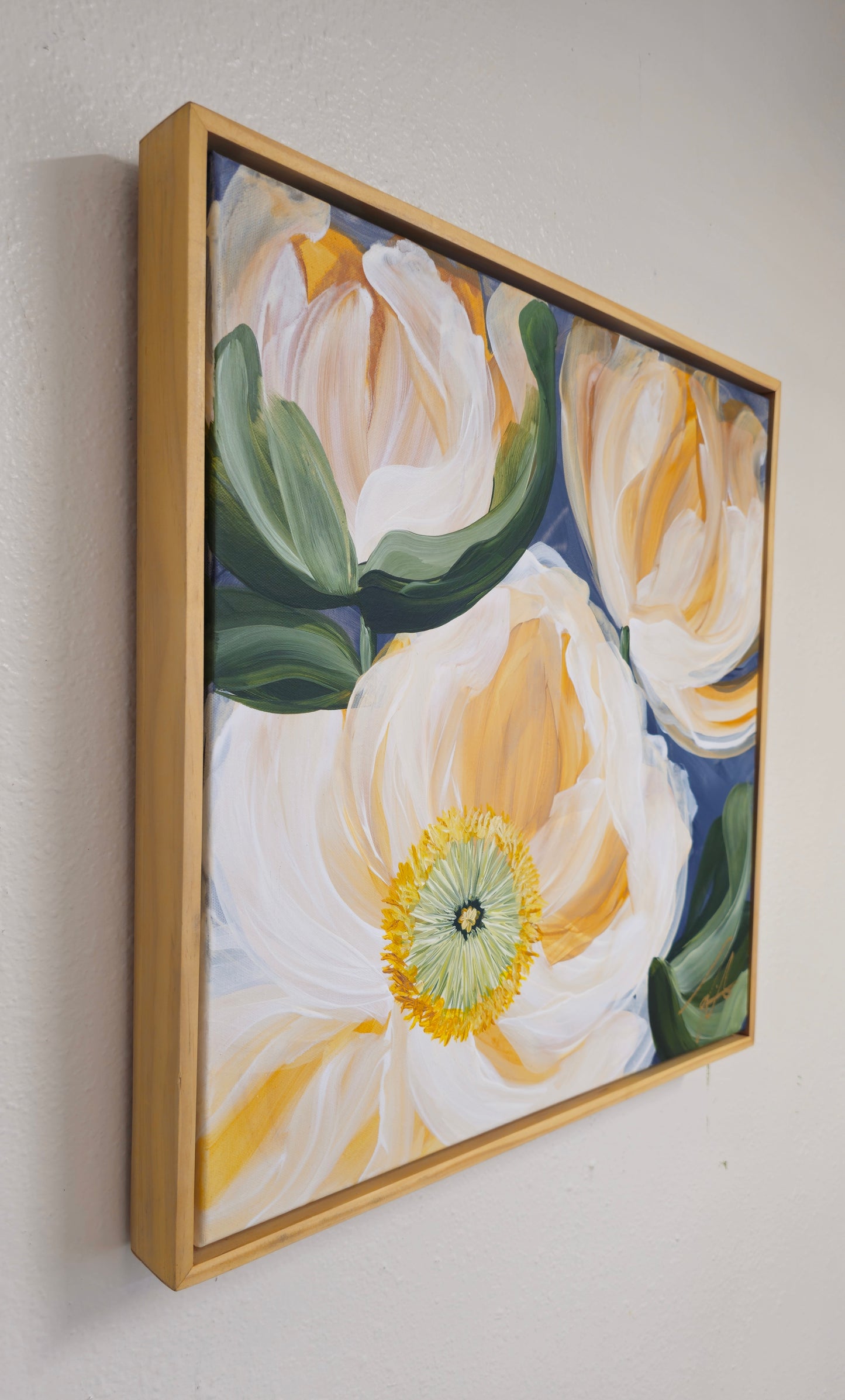 "Dreams"#4 Poppy Flower Painting by Zoe White _ Acrylic on canvas