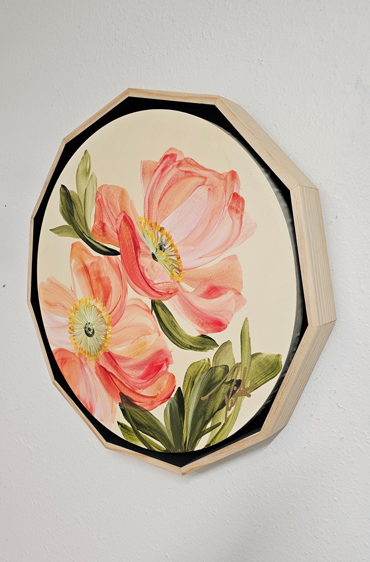 "Dreams" Poppy Flower Painting by Zoe White _ Acrylic on canvas