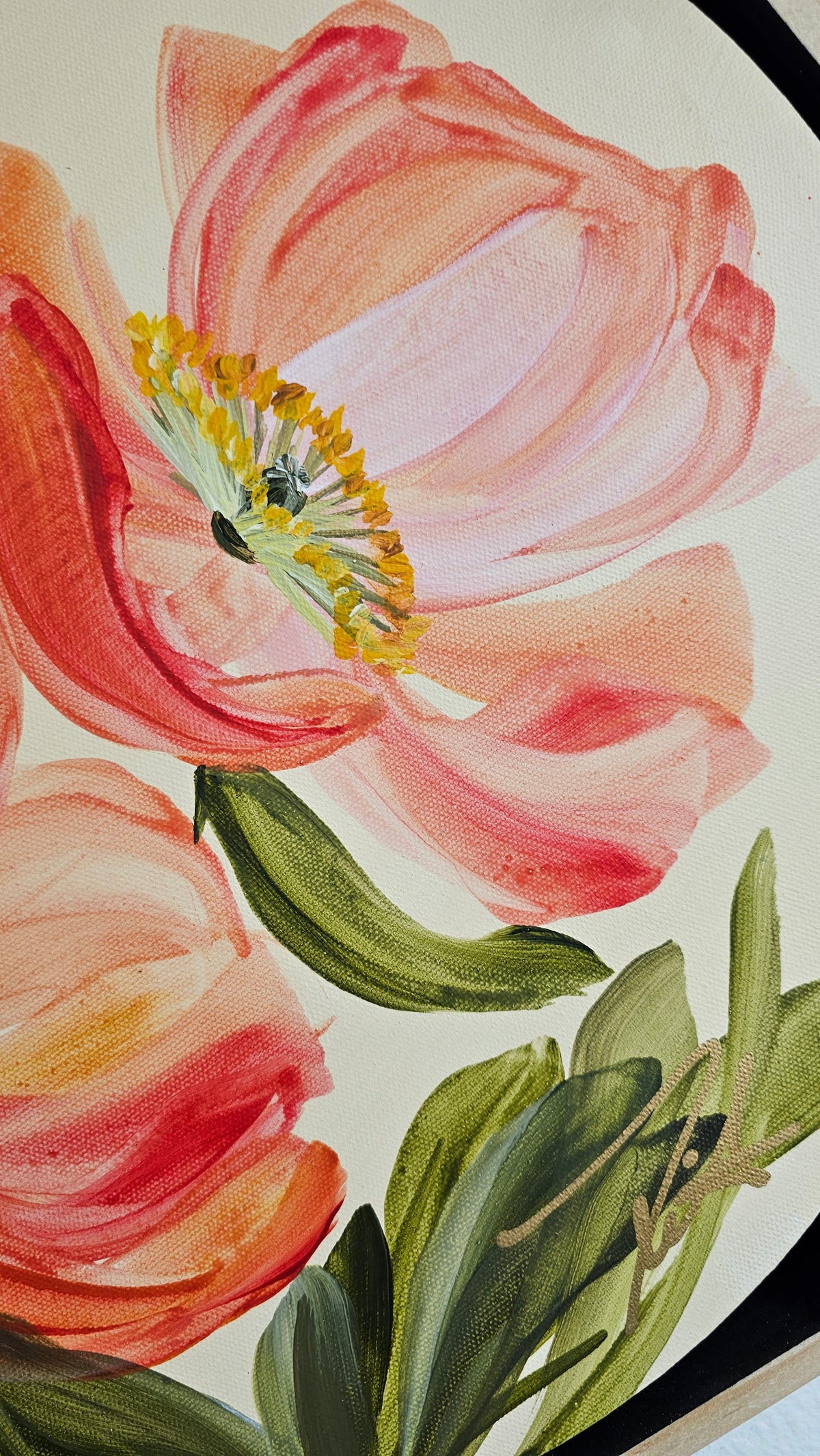 "Dreams" Poppy Flower Painting by Zoe White _ Acrylic on canvas