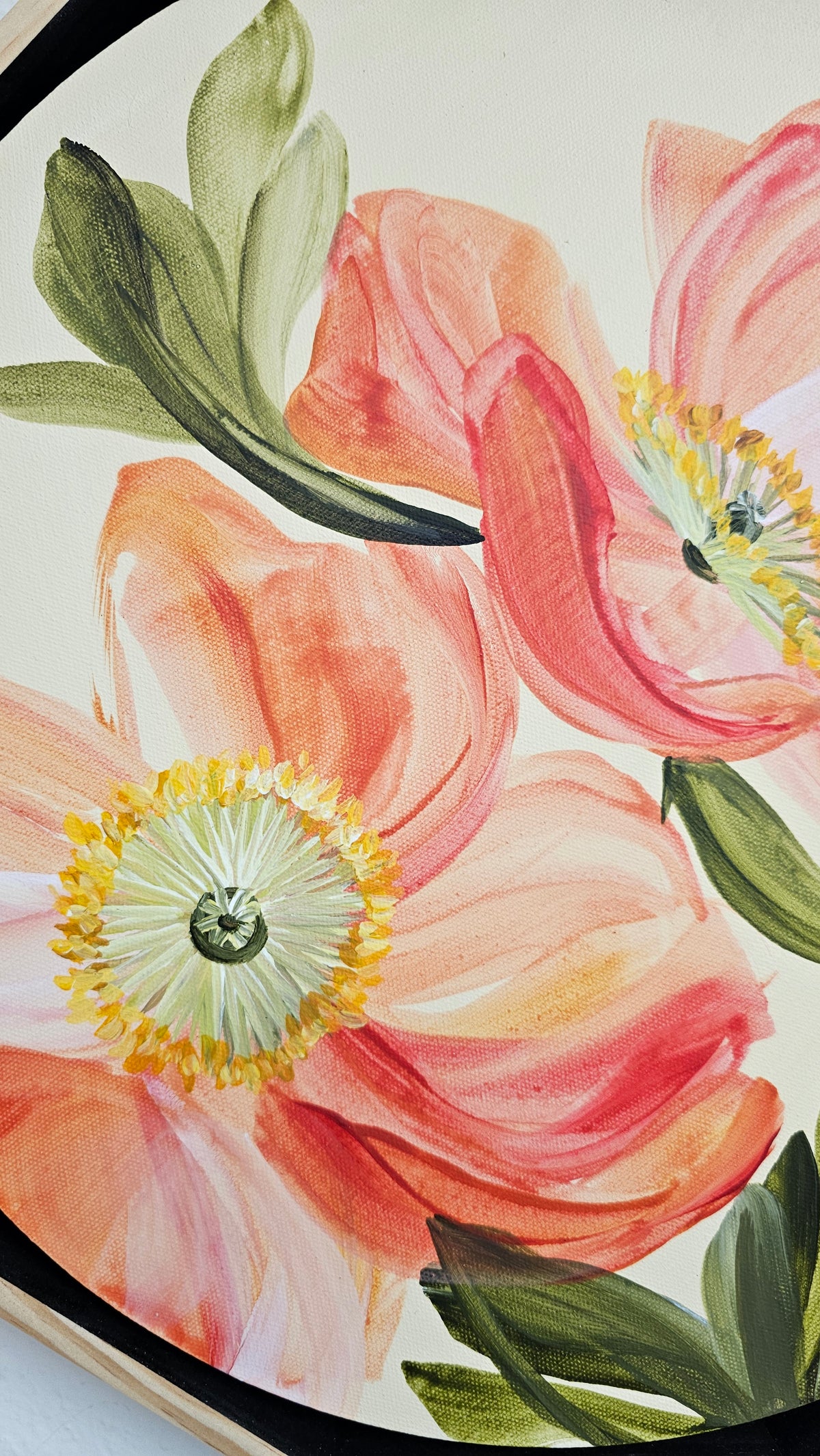 "Dreams" Poppy Flower Painting by Zoe White _ Acrylic on canvas
