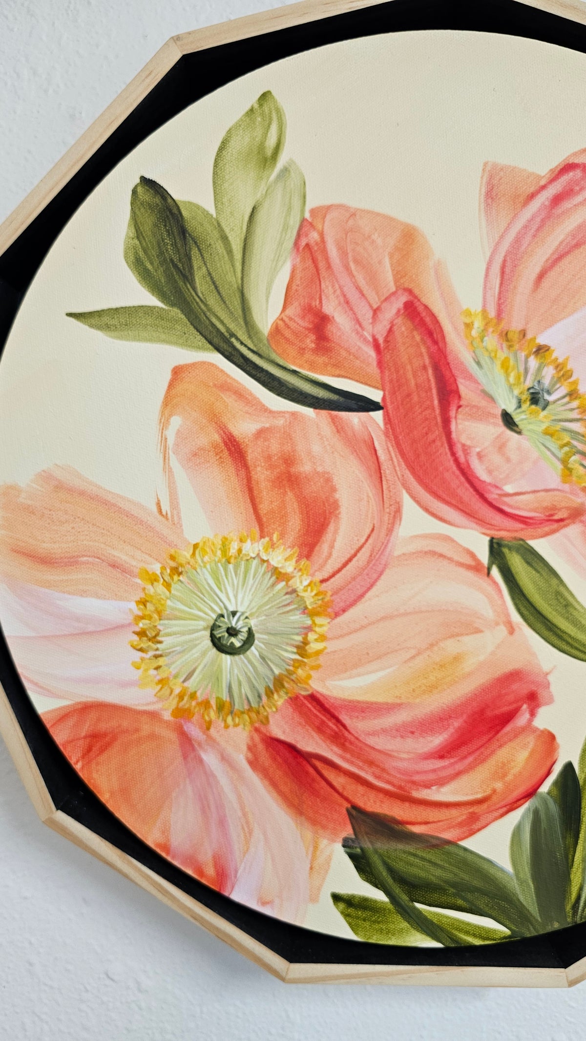 "Dreams" Poppy Flower Painting by Zoe White _ Acrylic on canvas