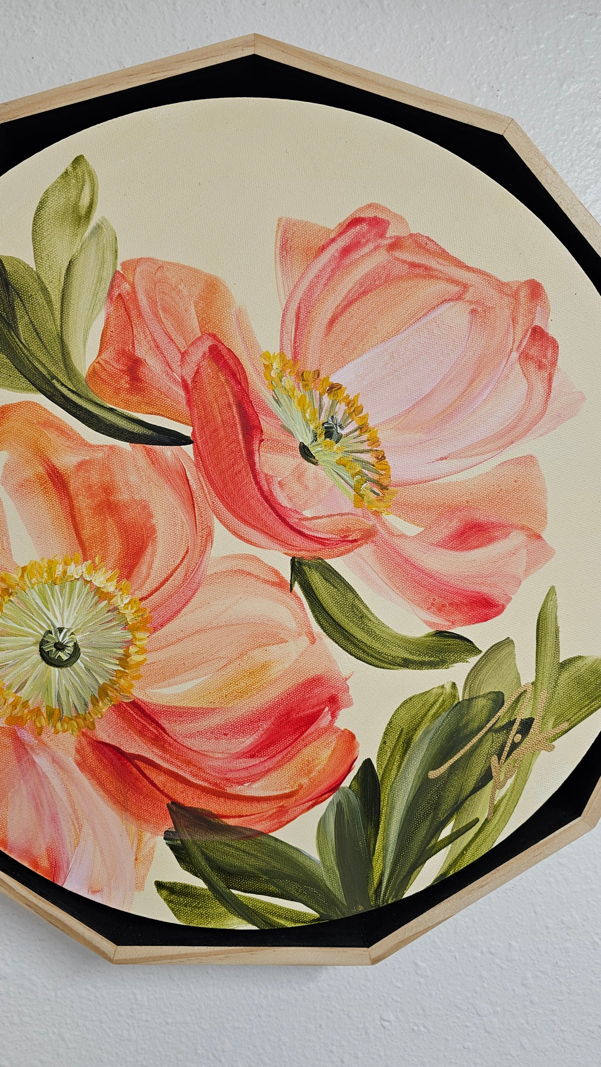 "Dreams" Poppy Flower Painting by Zoe White _ Acrylic on canvas
