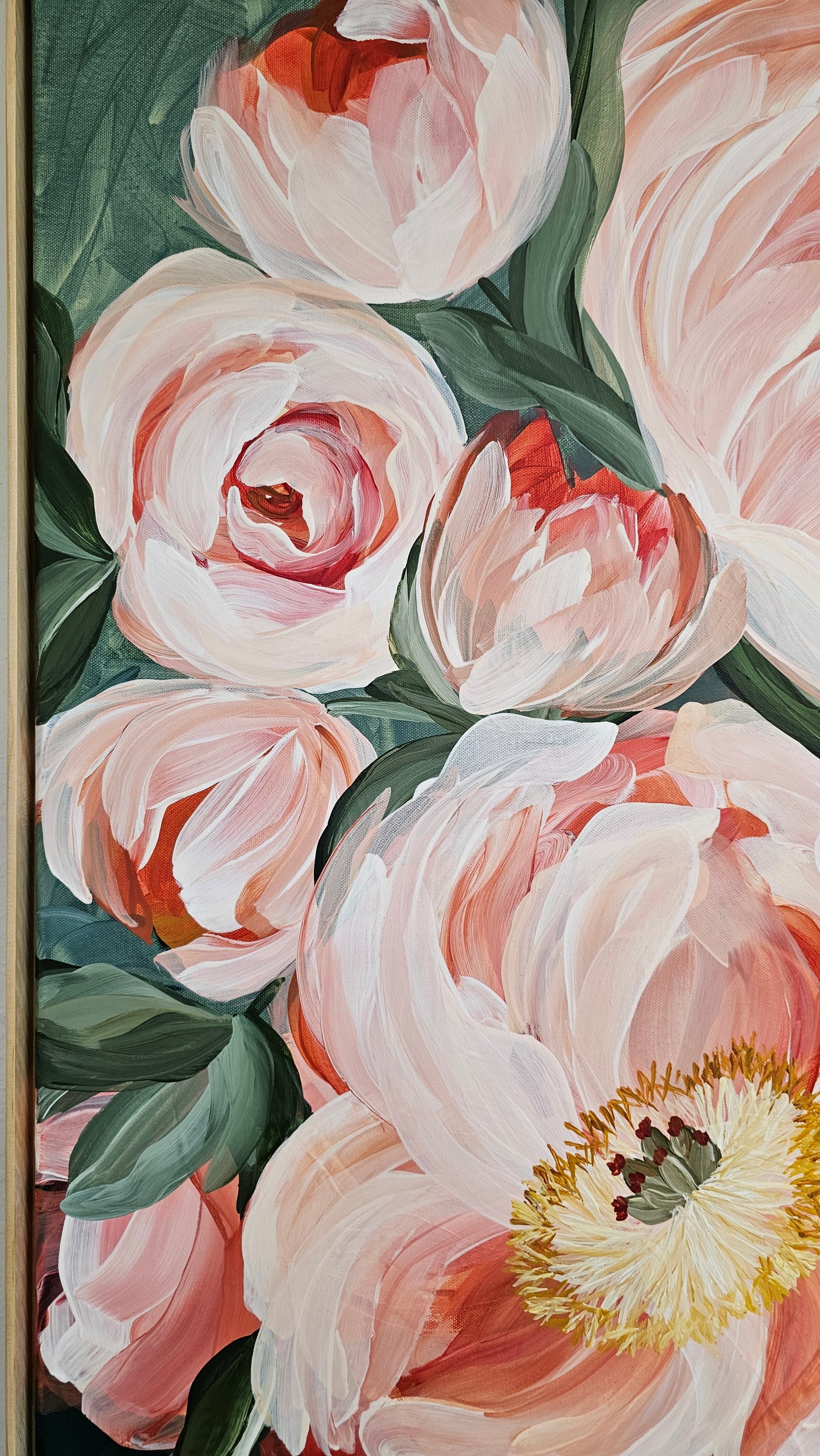 Dreamy #1 _ Peony Flower _ Original Floral Painting – Zoe White Art
