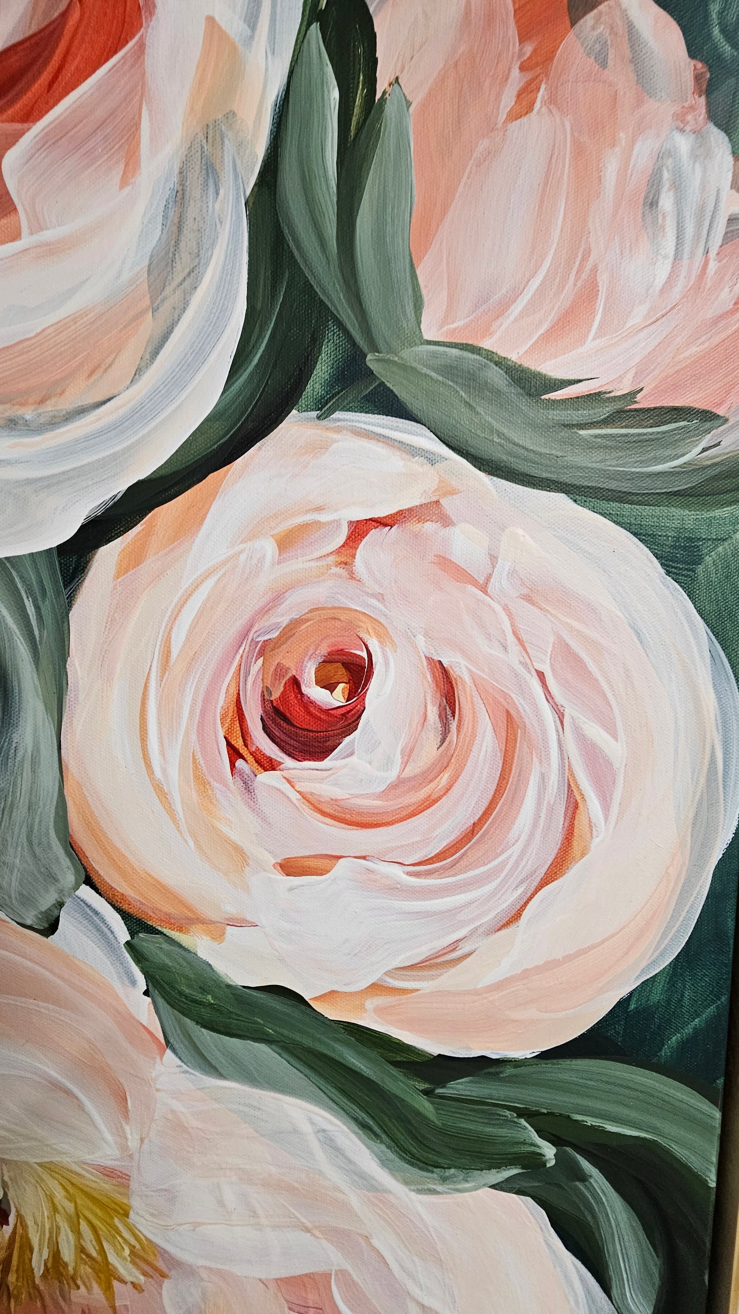 Dreamy #1 _ Peony Flower _ Original Floral Painting – Zoe White Art