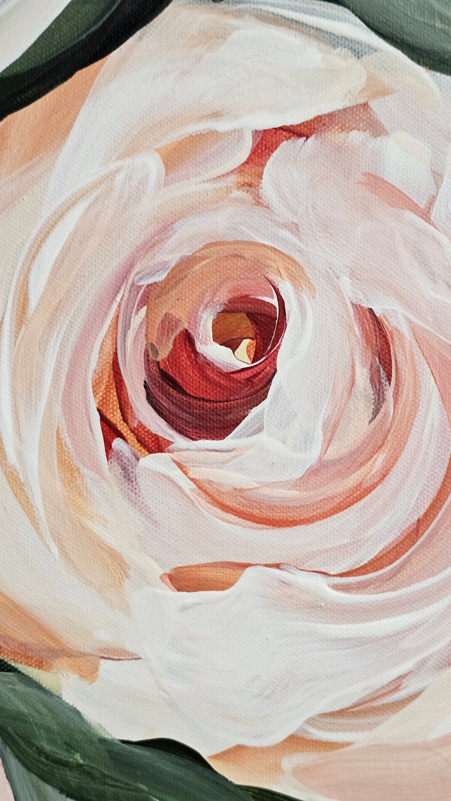 Dreamy #1 _ Peony Flower _ Original Floral Painting – Zoe White Art