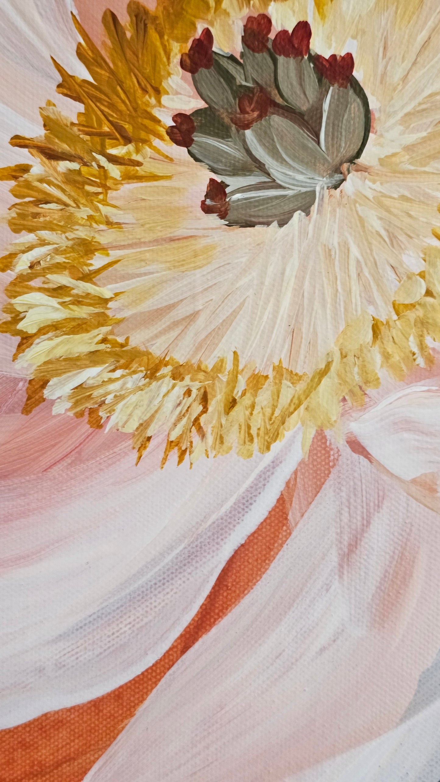 Dreamy #1 _ Peony Flower _ Original Floral Painting – Zoe White Art