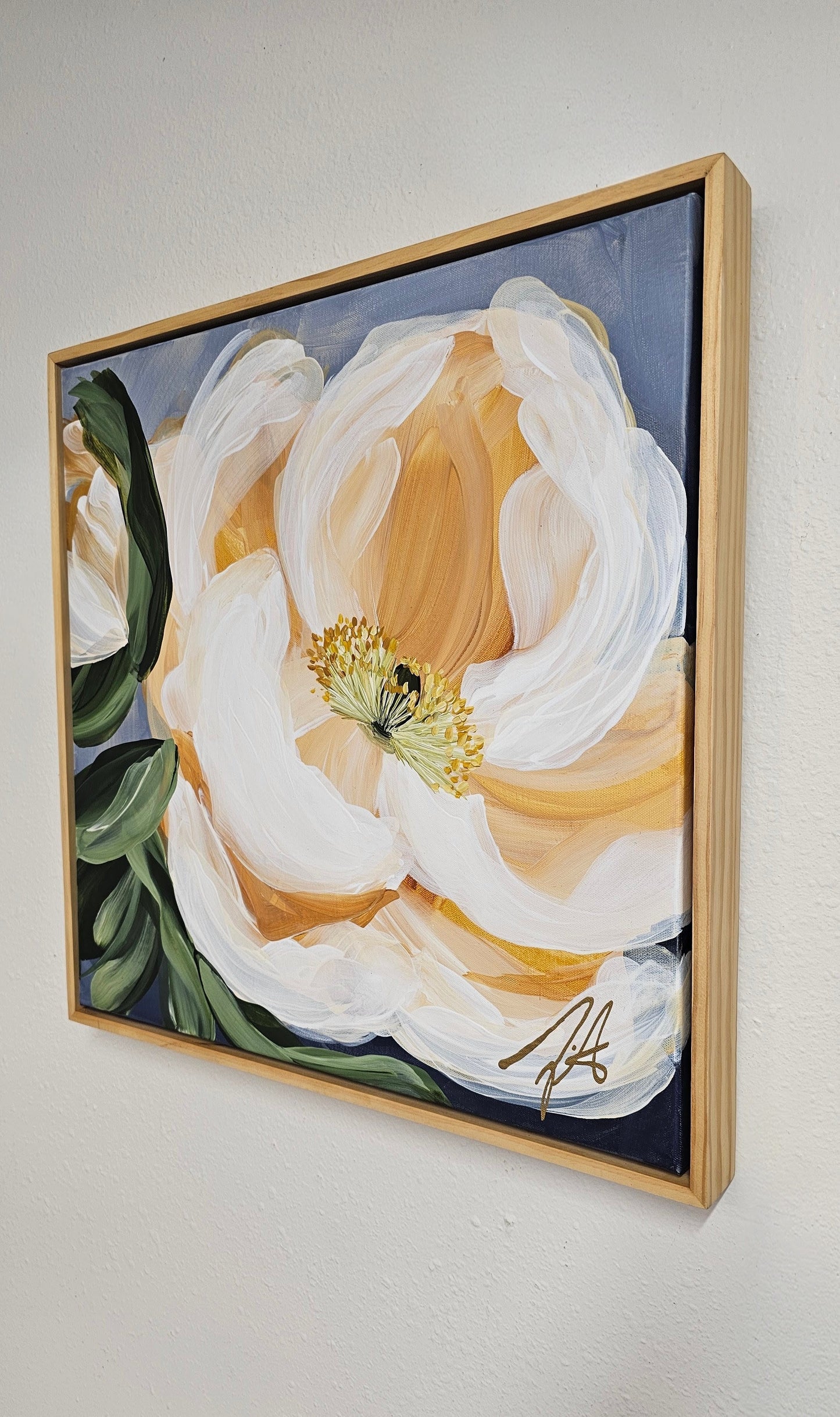 "Dreams"#5 Poppy Flower Painting by Zoe White _ Acrylic on canvas