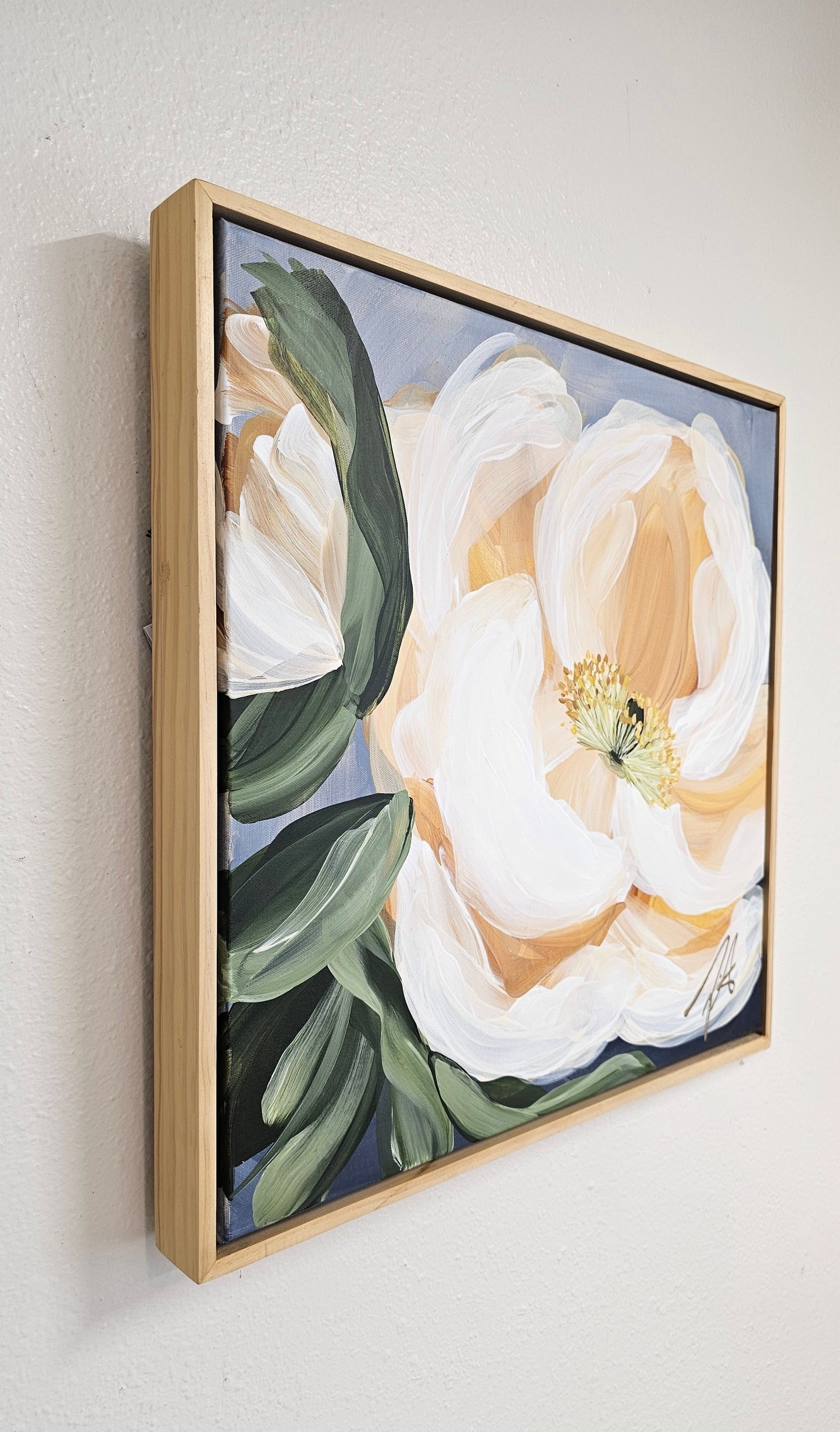"Dreams"#5 Poppy Flower Painting by Zoe White _ Acrylic on canvas