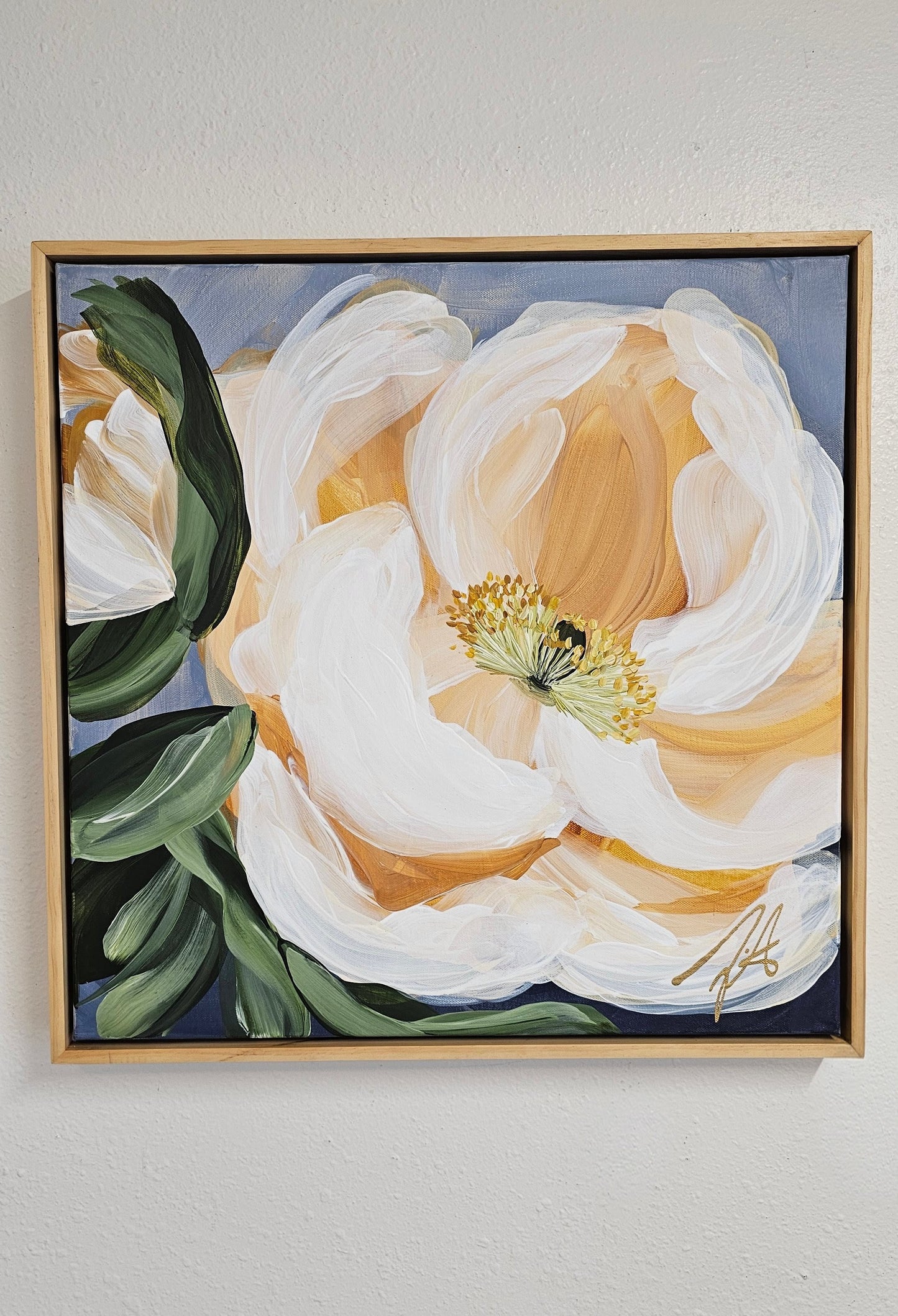 "Dreams"#5 Poppy Flower Painting by Zoe White _ Acrylic on canvas