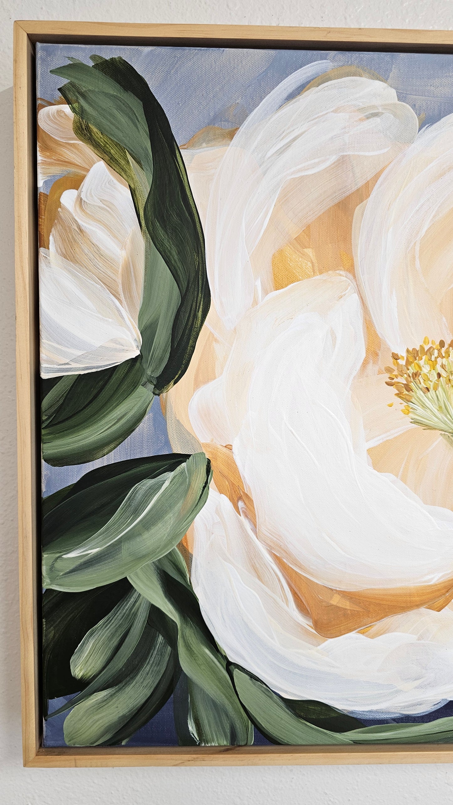 "Dreams"#5 Poppy Flower Painting by Zoe White _ Acrylic on canvas