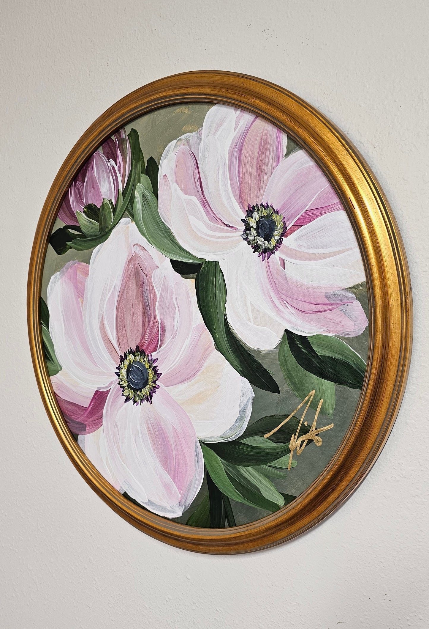 "Embrace" _ Anemone Flower Painting