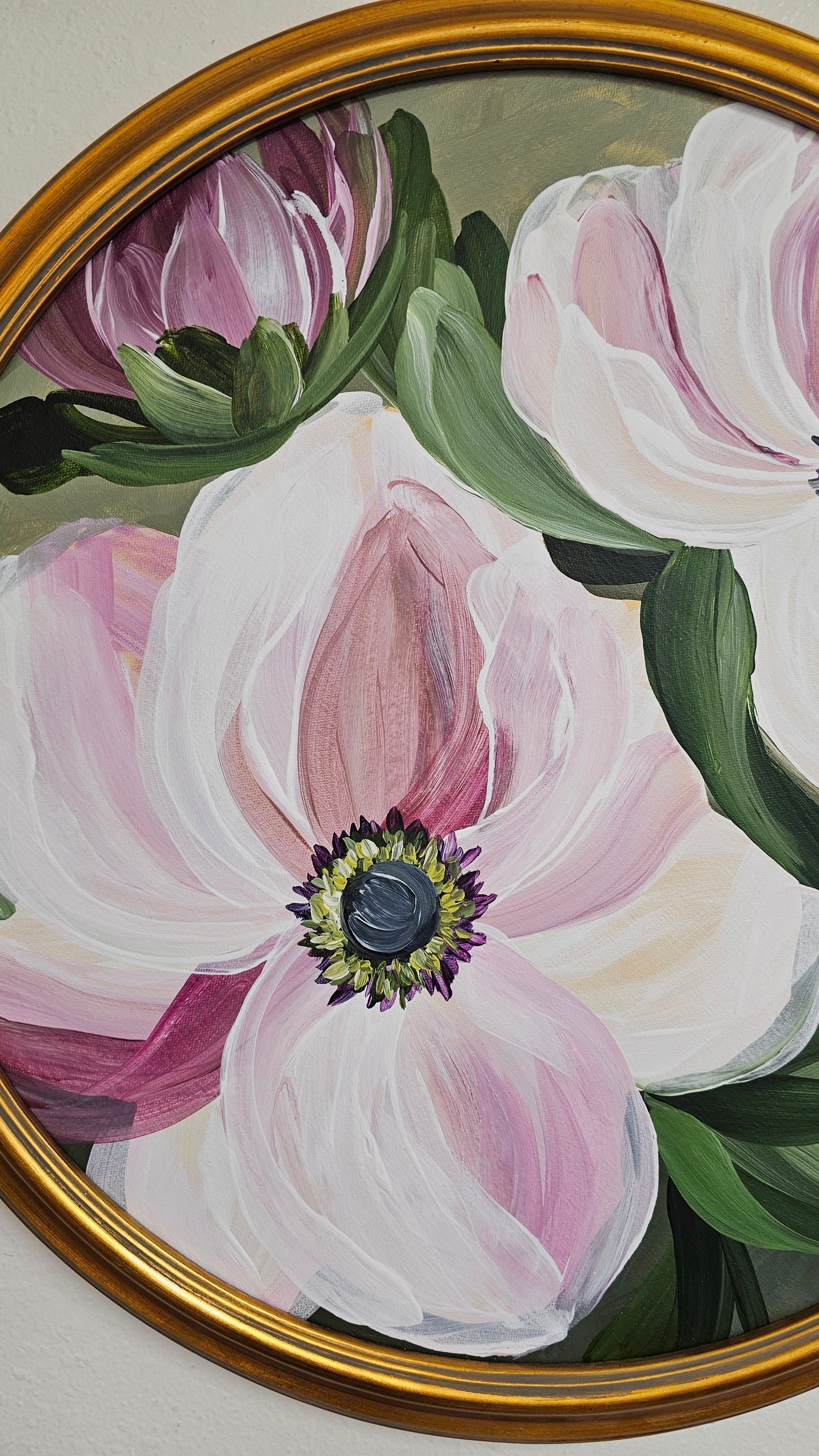 "Embrace" _ Anemone Flower Painting