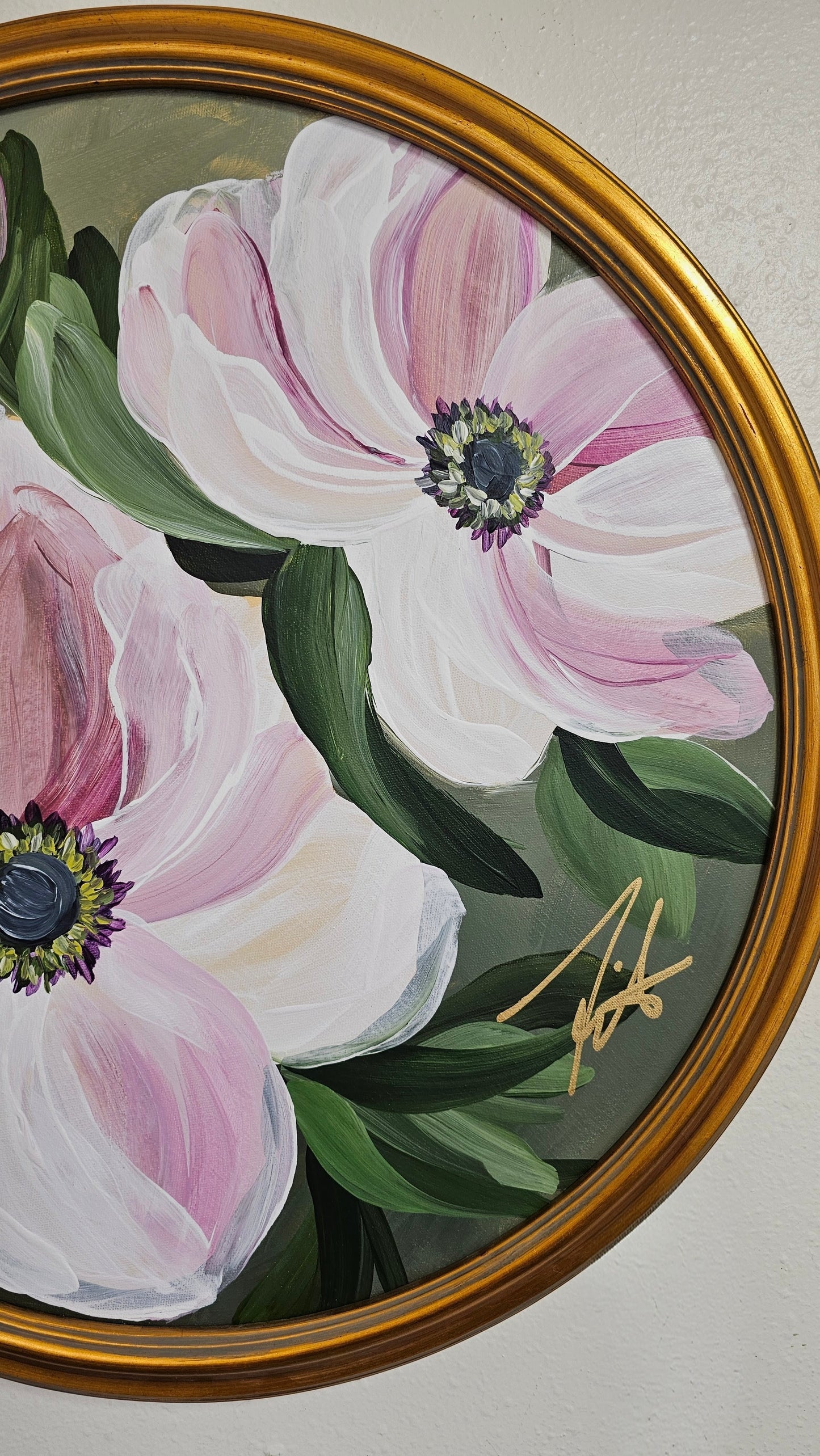 "Embrace" _ Anemone Flower Painting