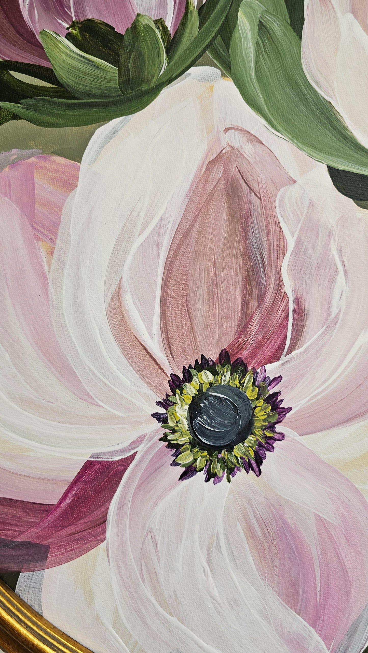 "Embrace" _ Anemone Flower Painting