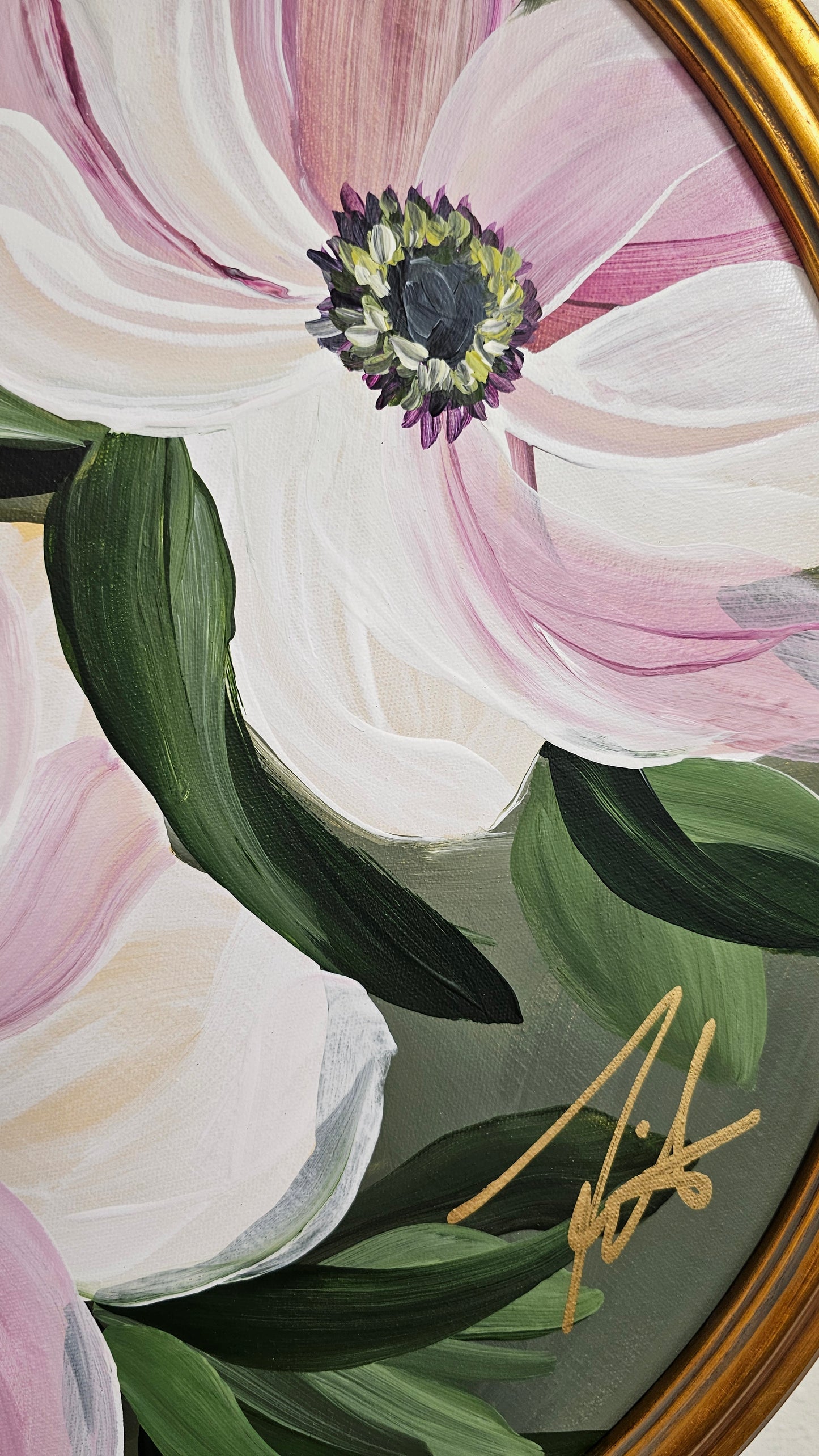 "Embrace" _ Anemone Flower Painting