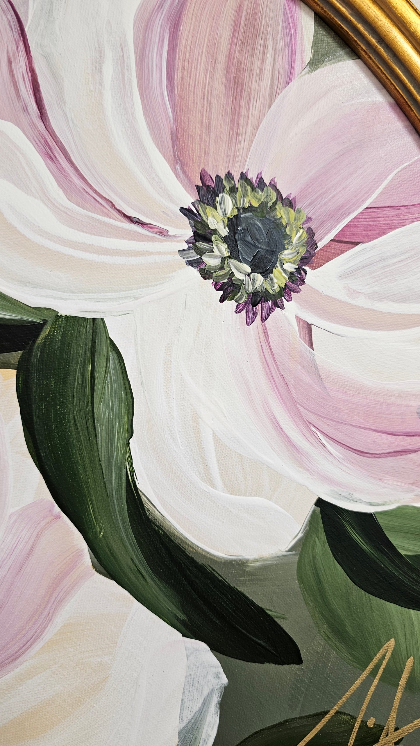 "Embrace" _ Anemone Flower Painting
