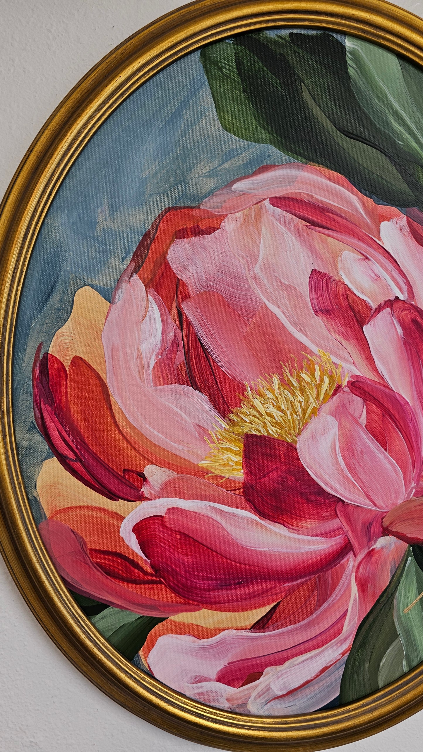 🔴SOLD "Fresh Wonder"3 _ Peony Flower Painting