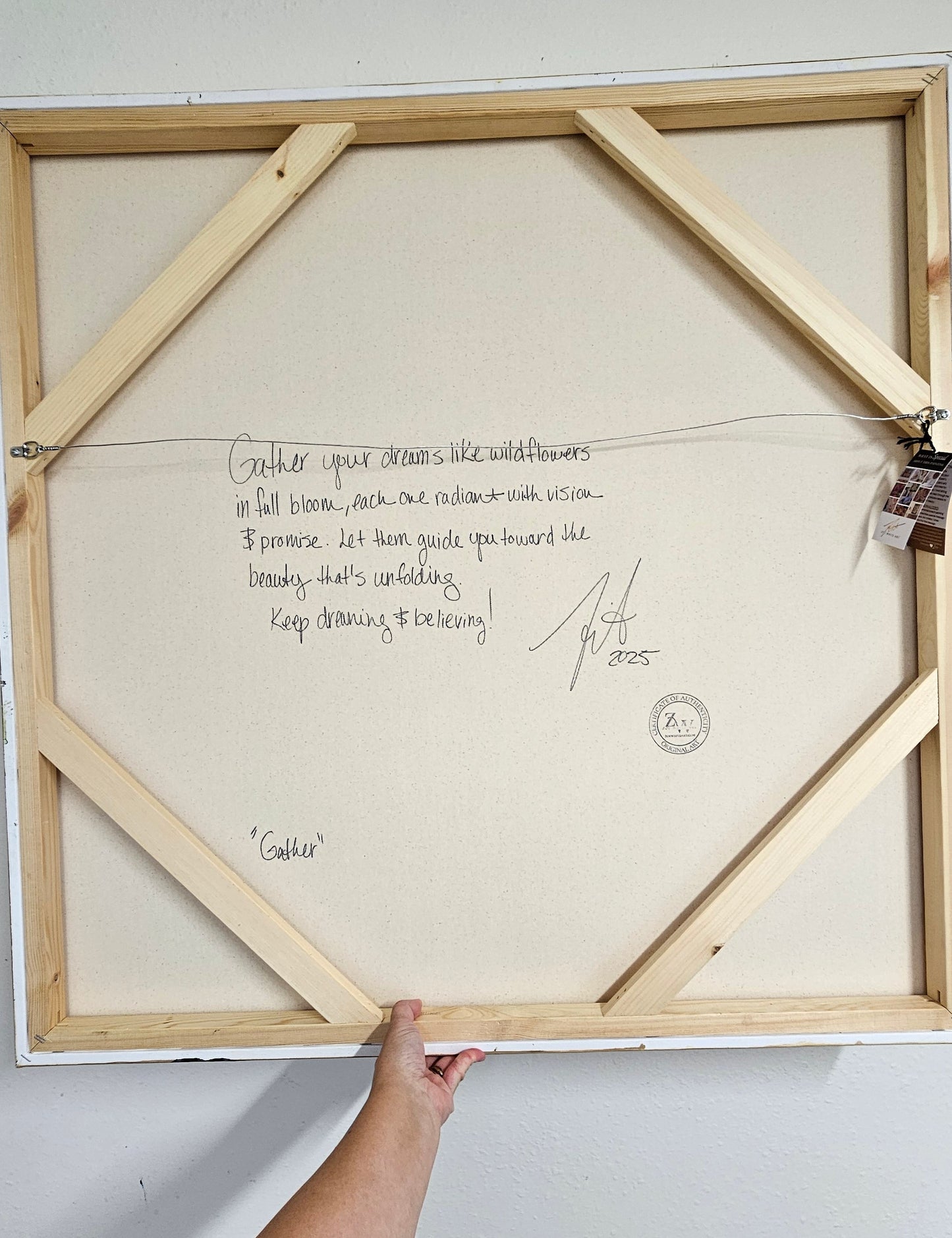 "Gather" _ Bouquet Flower Painting by Zoe White _ Acrylic on canvas